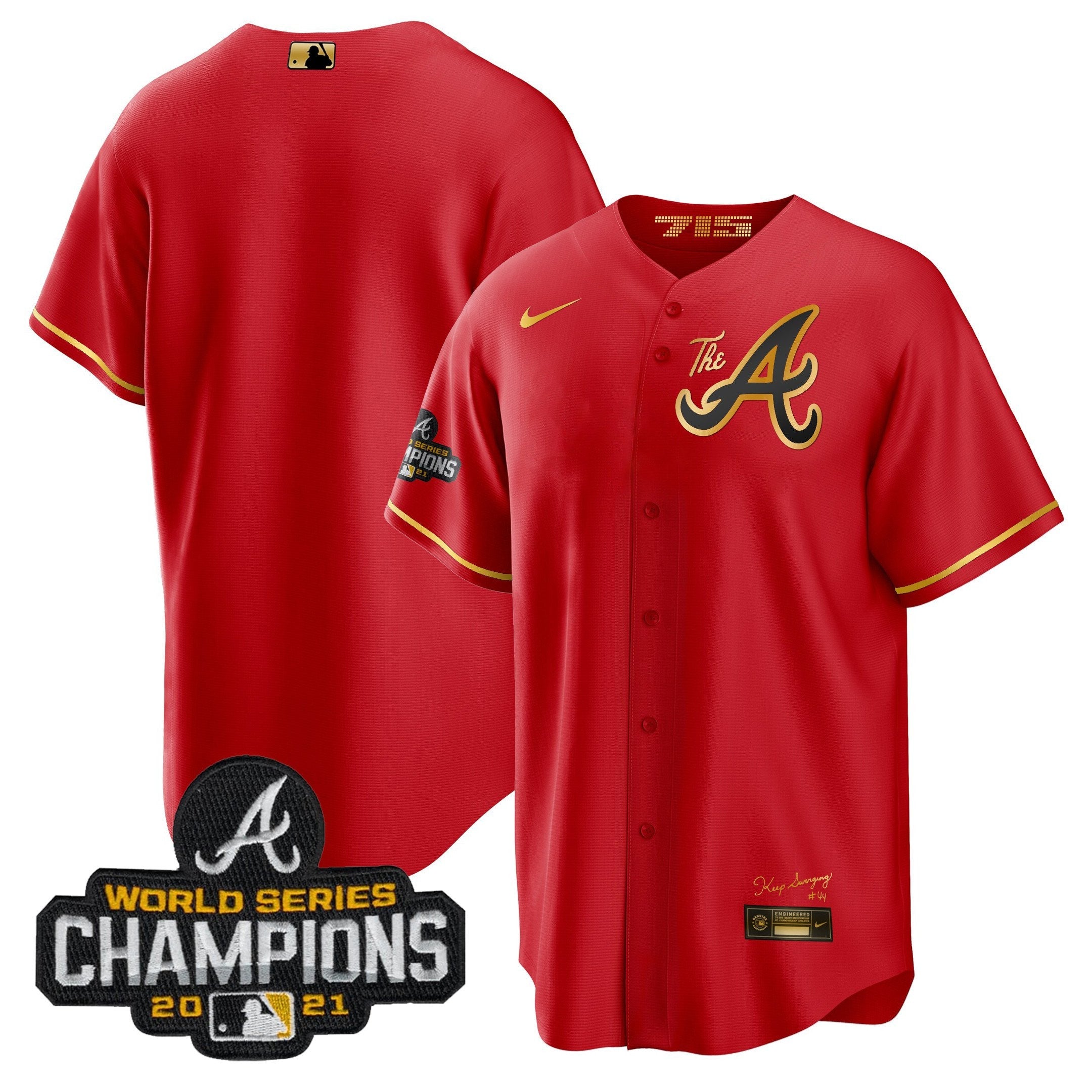 Men’s Atlanta Champions City Connect Gold Cool Base Jersey