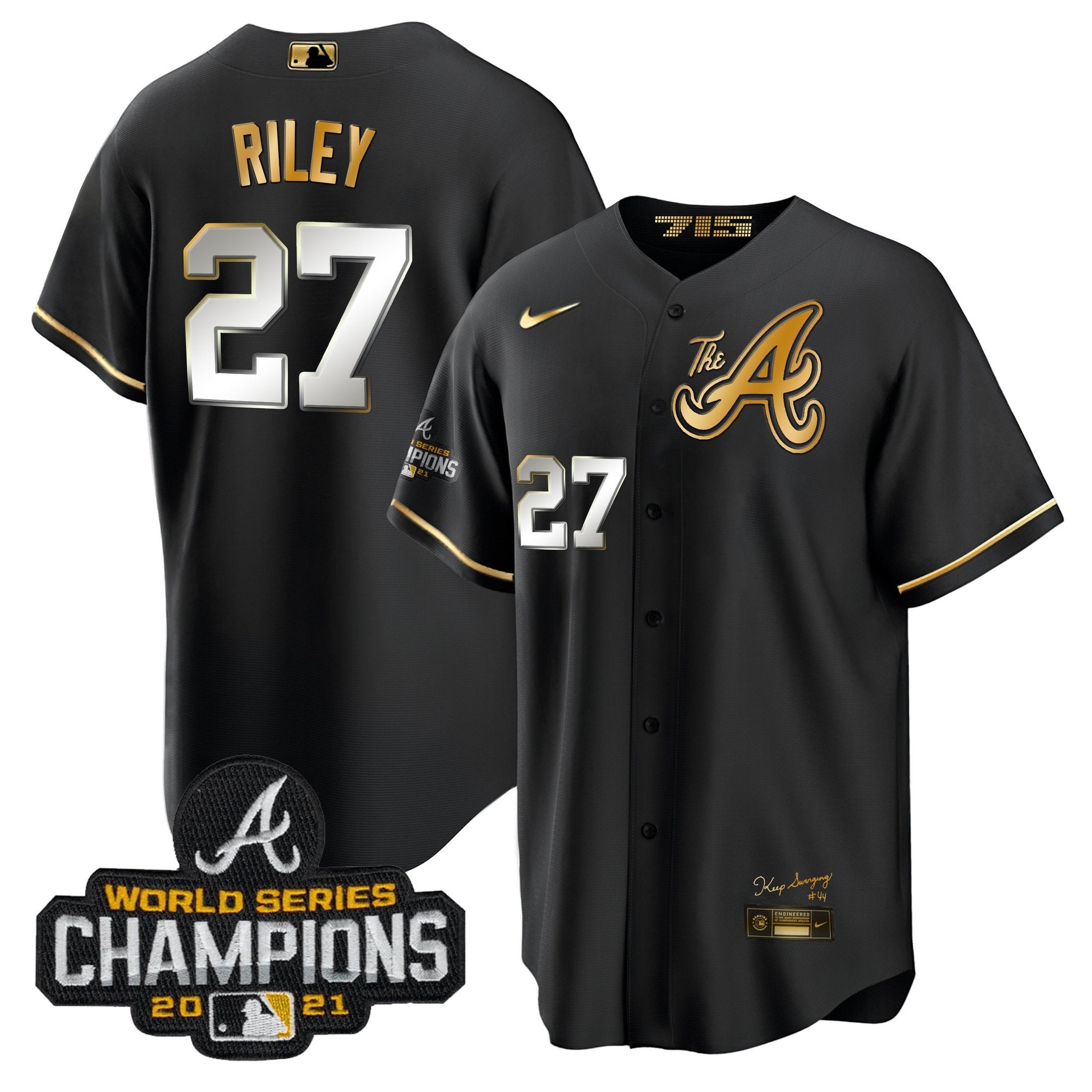Men’s Atlanta Champions City Connect Gold Cool Base Jersey