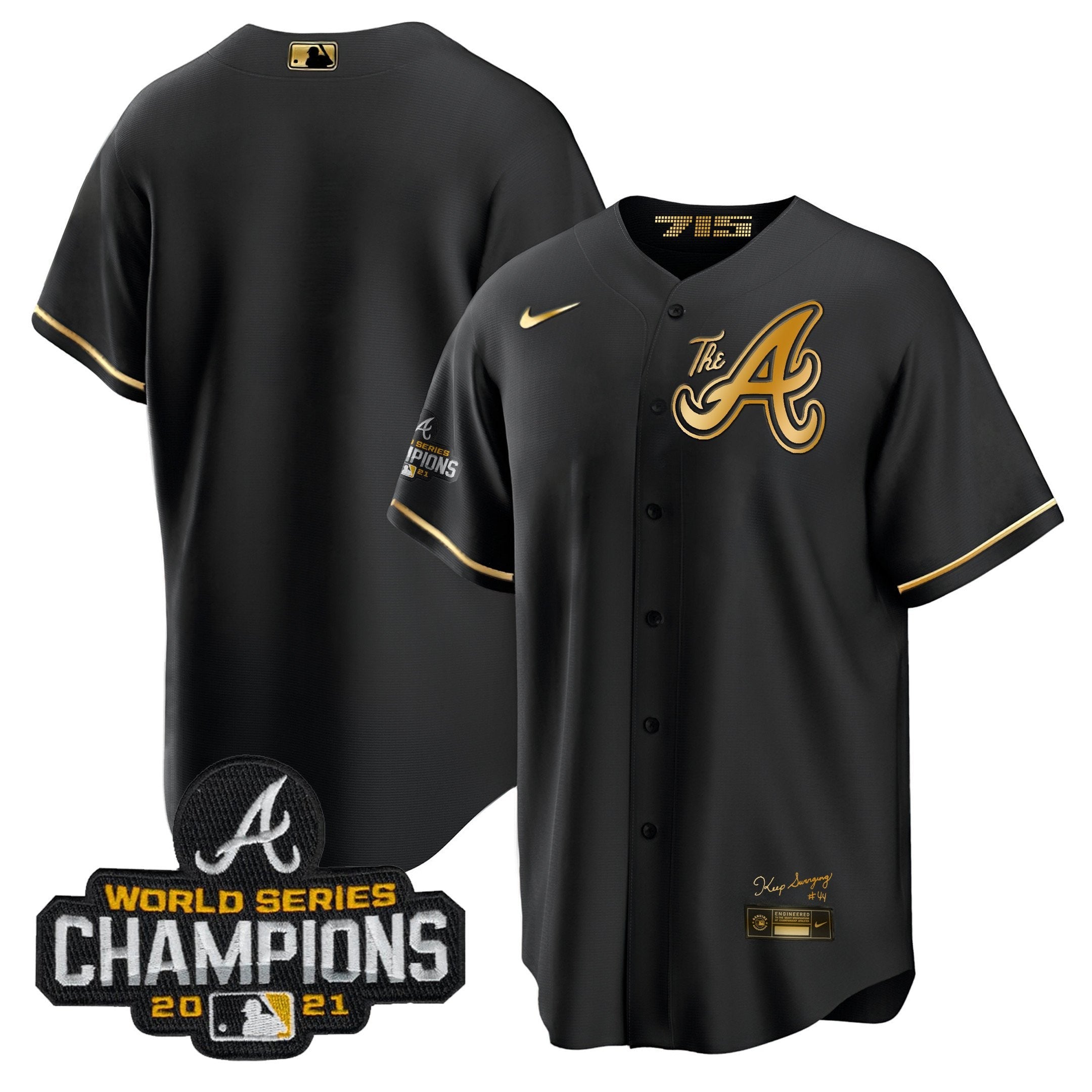 Men’s Atlanta Champions City Connect Gold Cool Base Jersey