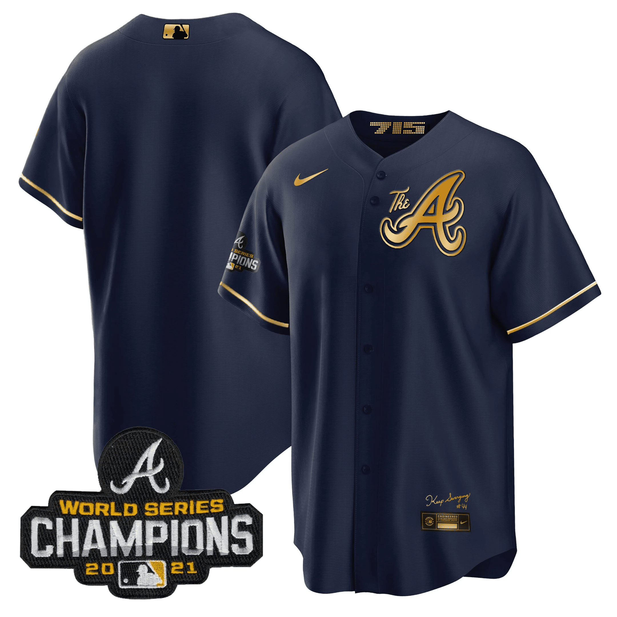 Men’s Atlanta Champions City Connect Gold Cool Base Jersey