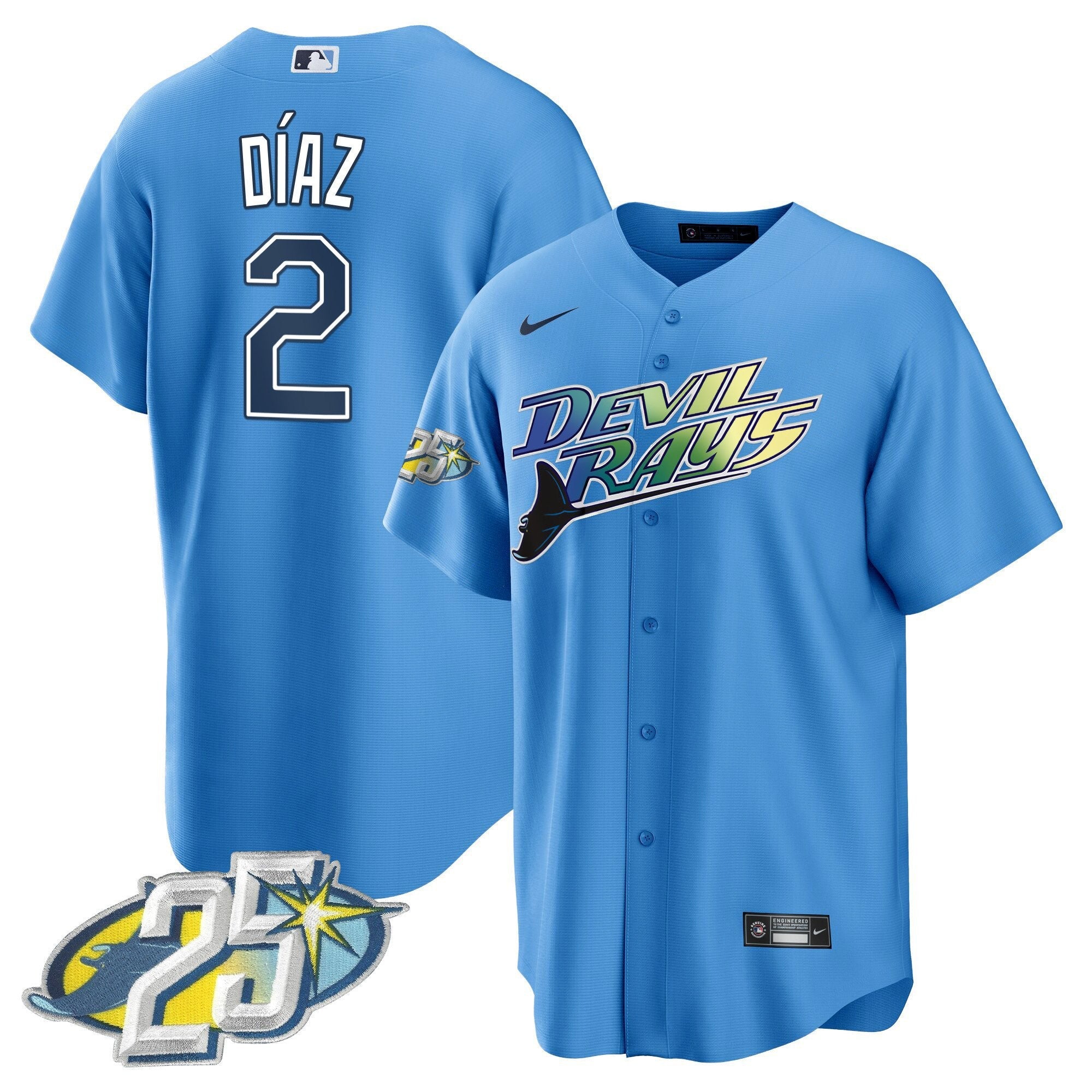 Men’s Tampa Bay 25th Anniversary Patch Cool Base Jersey