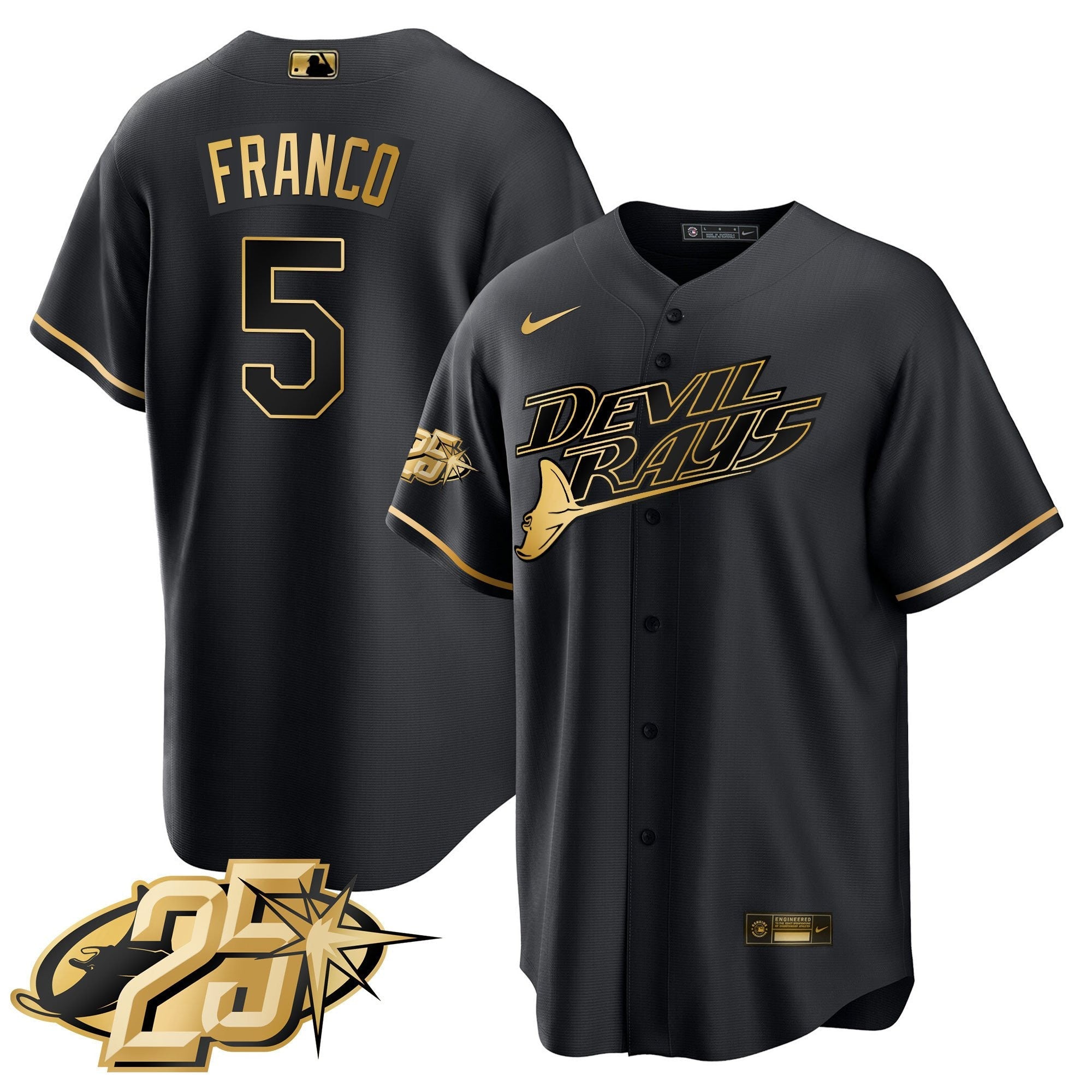 Men’s Tampa Bay 25th Anniversary Patch Cool Base Jersey