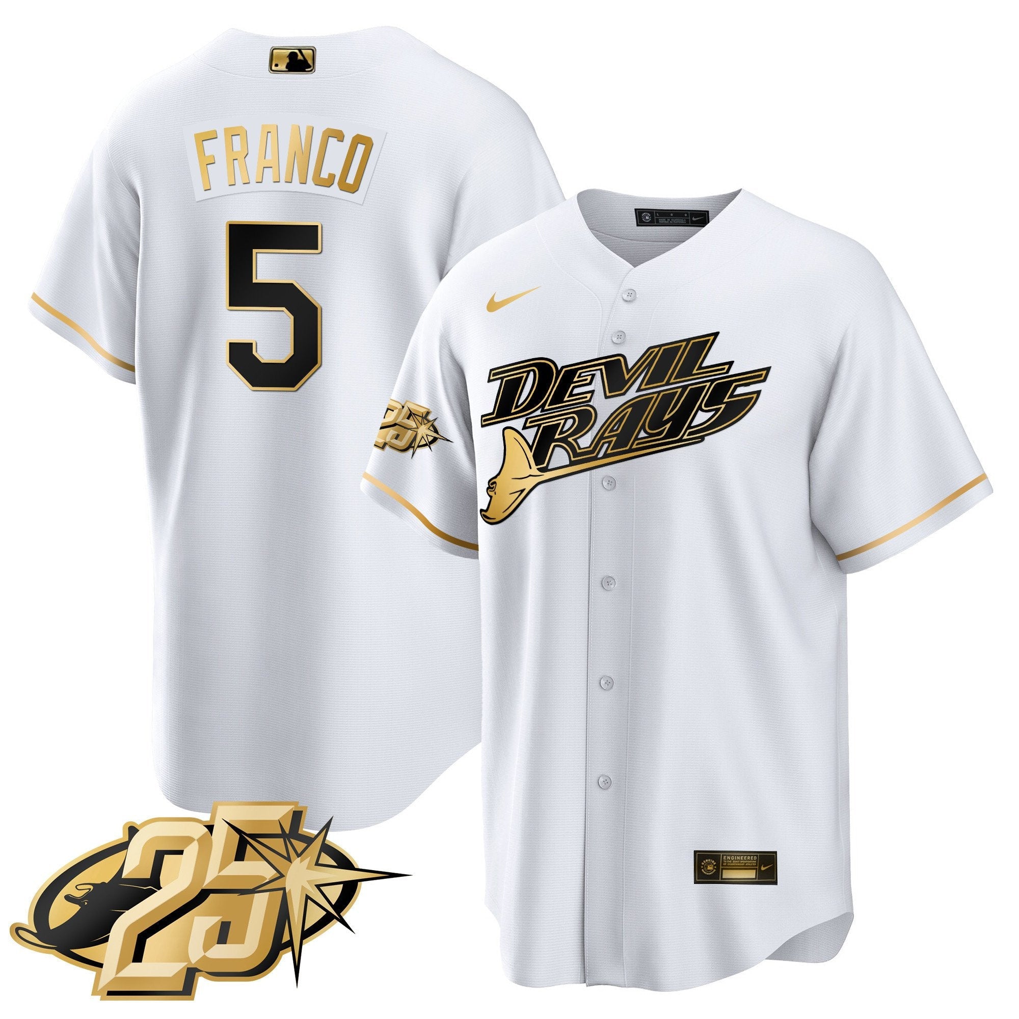 Men’s Tampa Bay 25th Anniversary Patch Cool Base Jersey