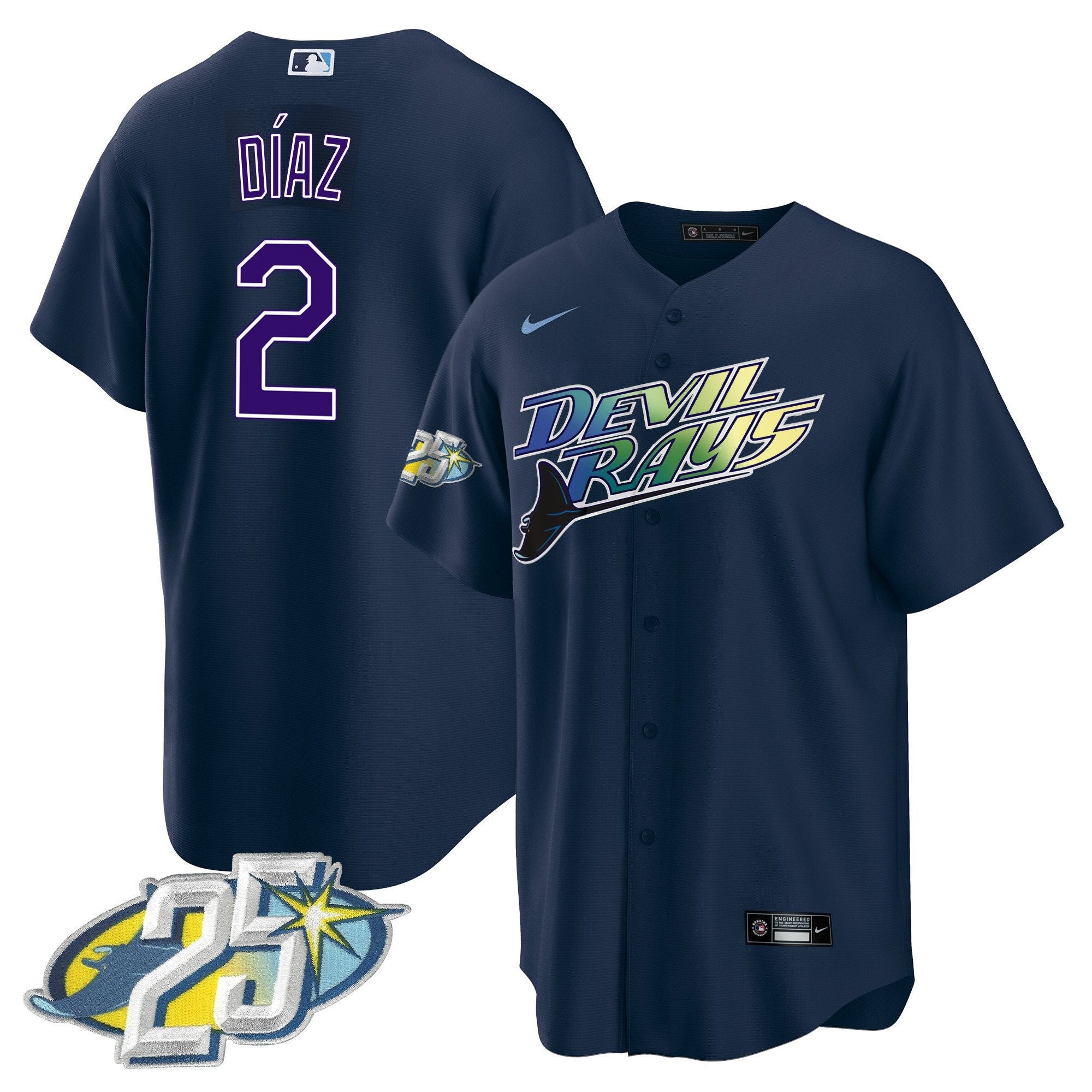 Men’s Tampa Bay 25th Anniversary Patch Cool Base Jersey