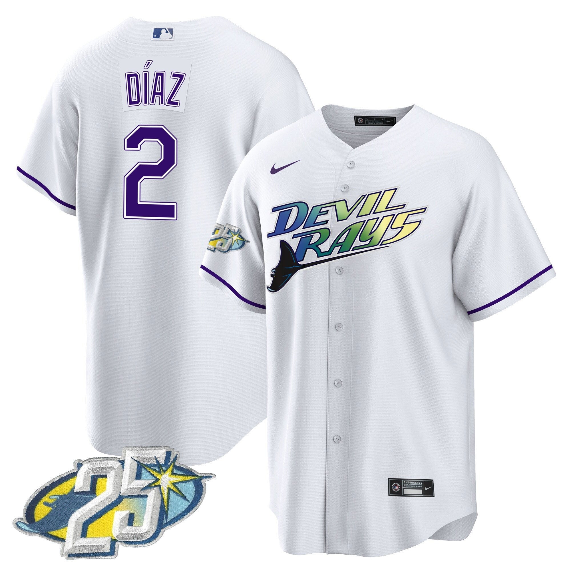 Men’s Tampa Bay 25th Anniversary Patch Cool Base Jersey