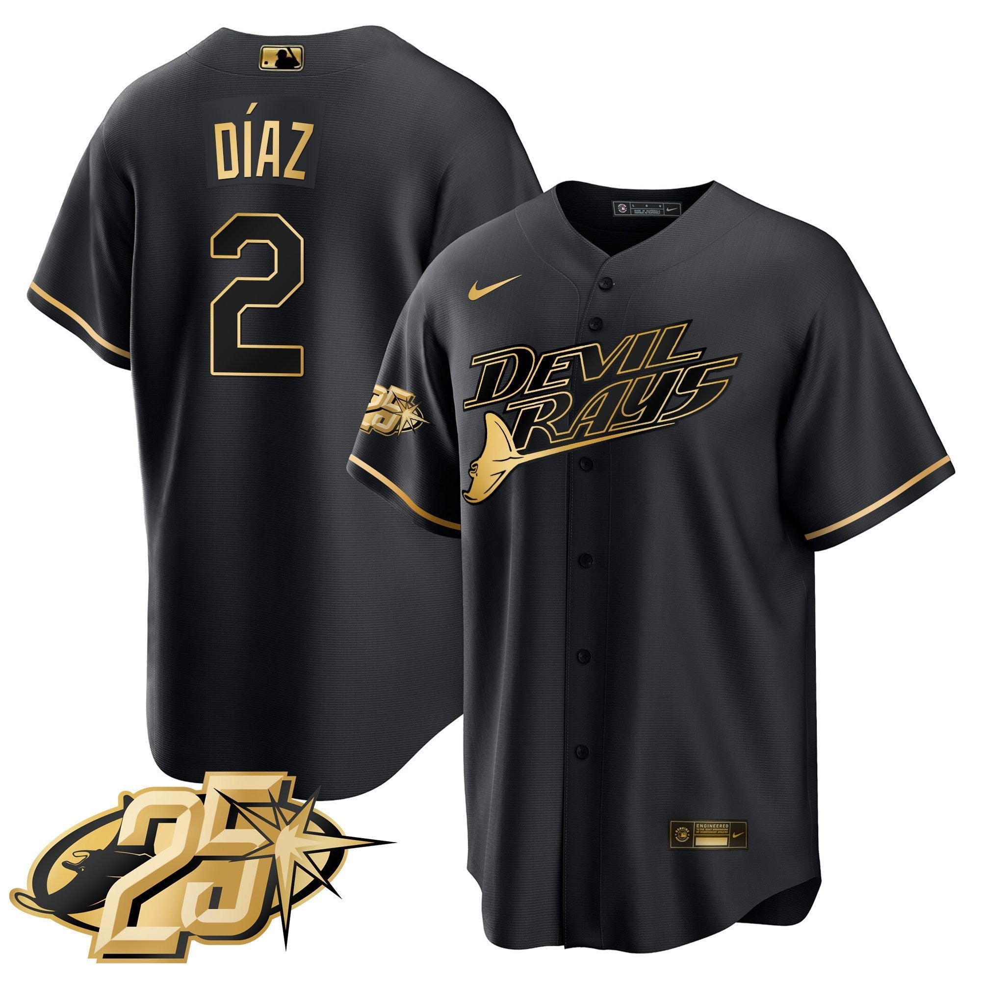 Men’s Tampa Bay 25th Anniversary Patch Cool Base Jersey