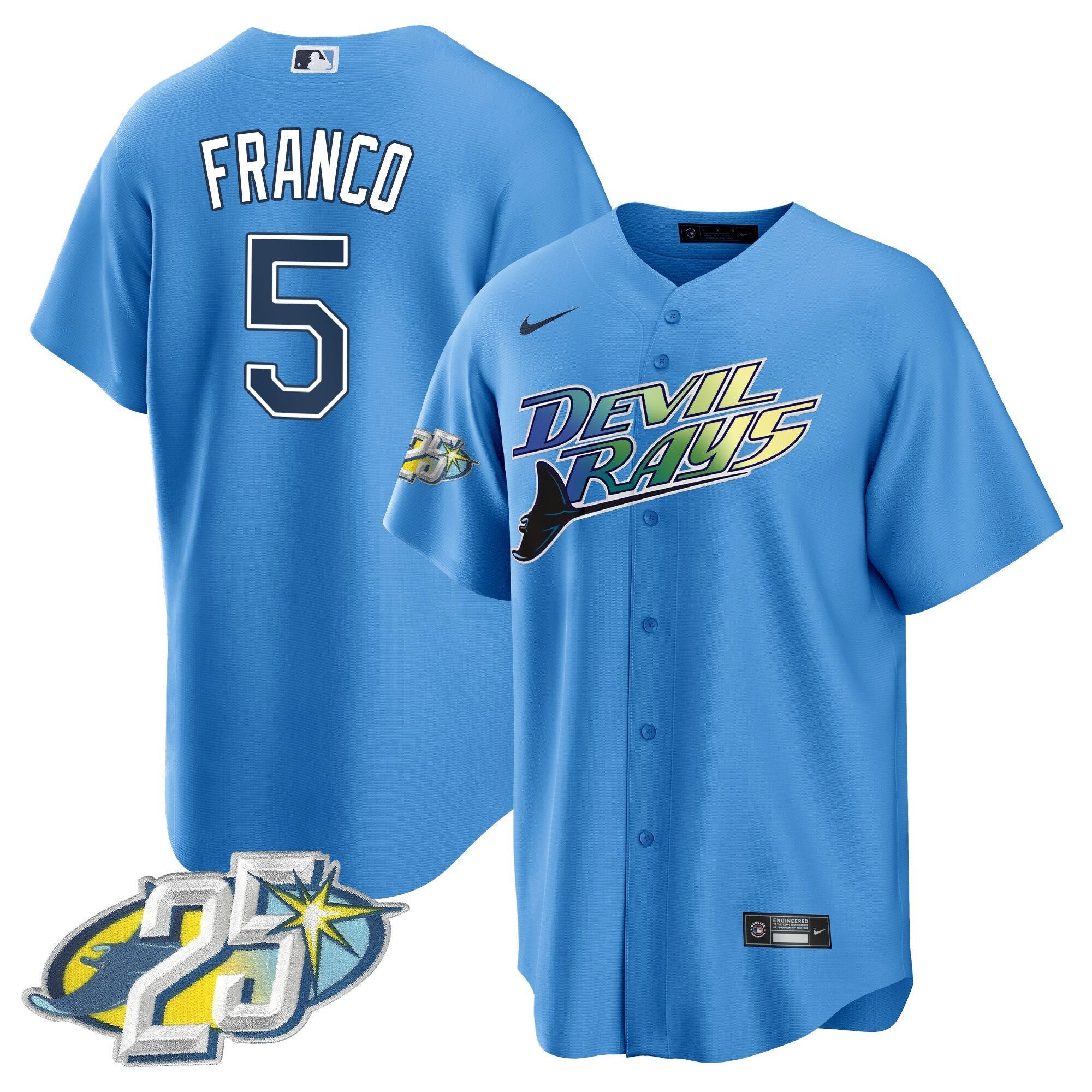 Men’s Tampa Bay 25th Anniversary Patch Cool Base Jersey