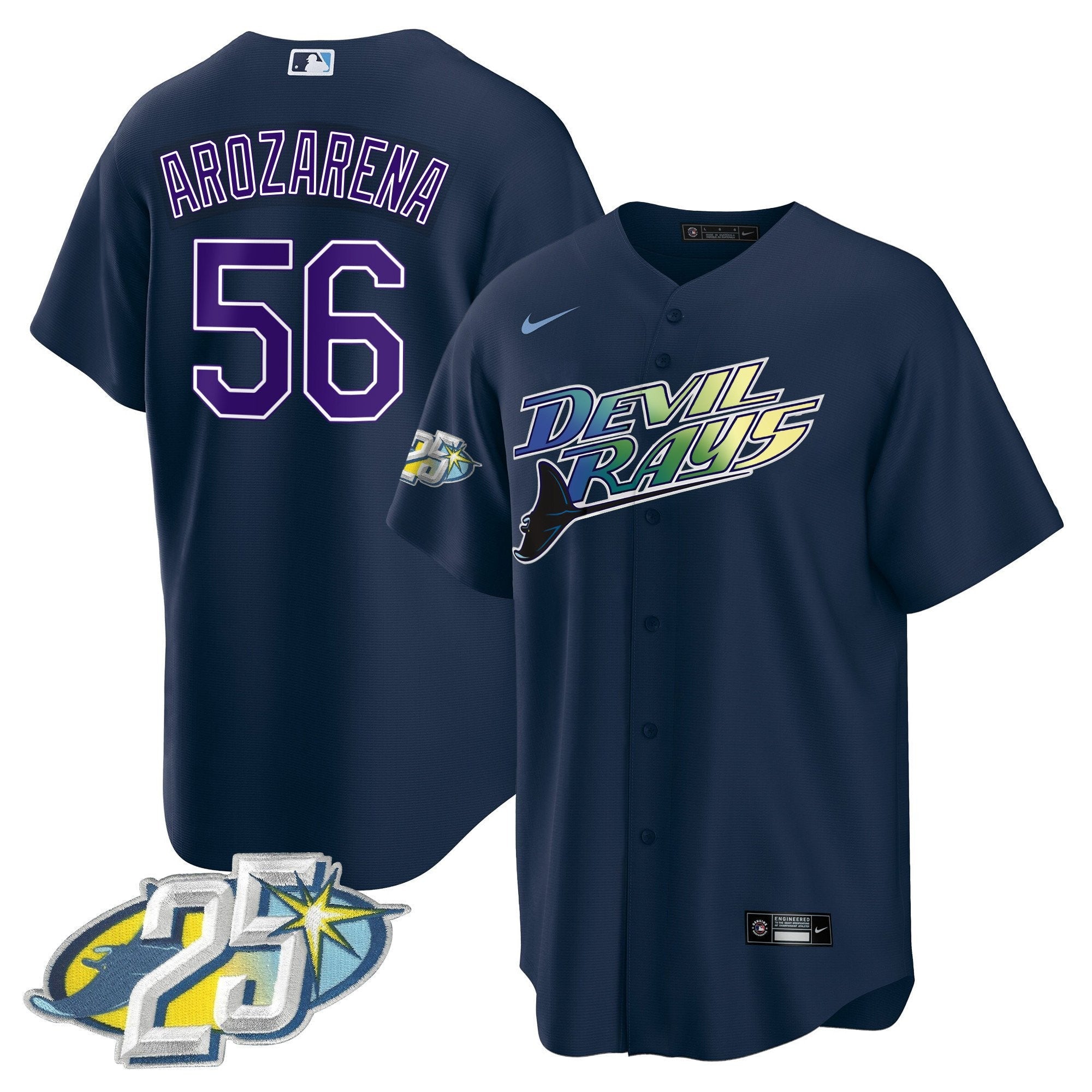 Men’s Tampa Bay 25th Anniversary Patch Cool Base Jersey