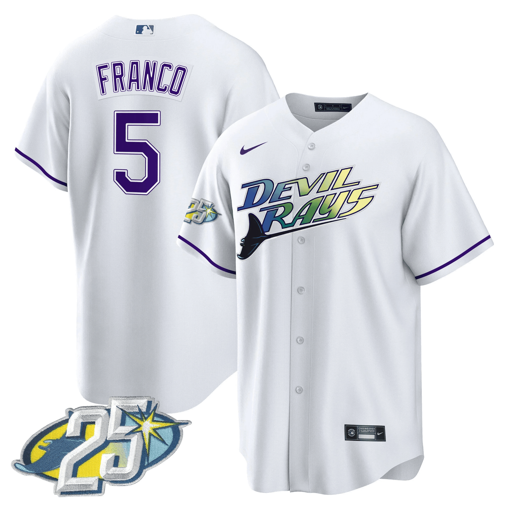 Men’s Tampa Bay 25th Anniversary Patch Cool Base Jersey