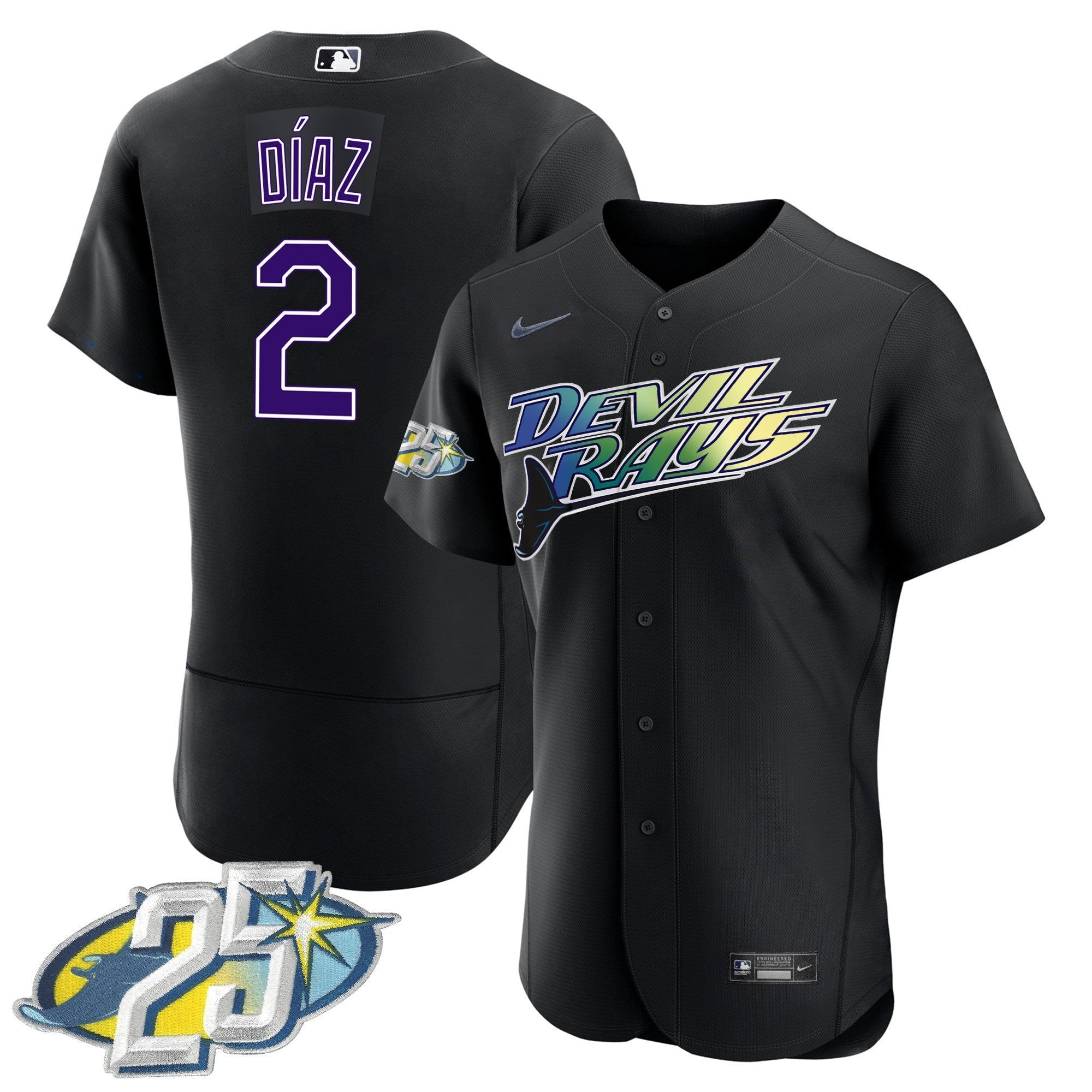 Men’s Tampa Bay 25th Anniversary Patch Flex Base Jersey