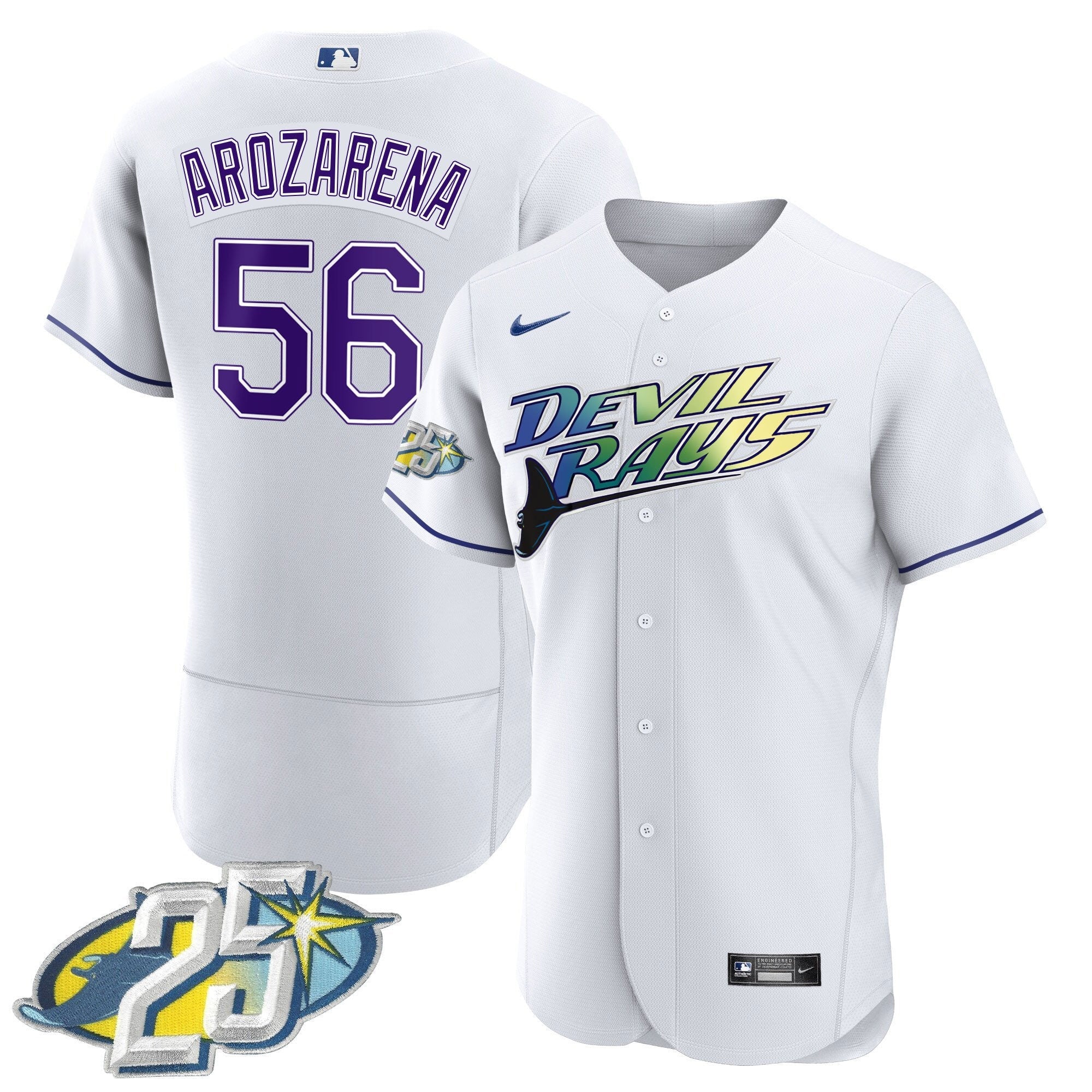 Men’s Tampa Bay 25th Anniversary Patch Flex Base Jersey
