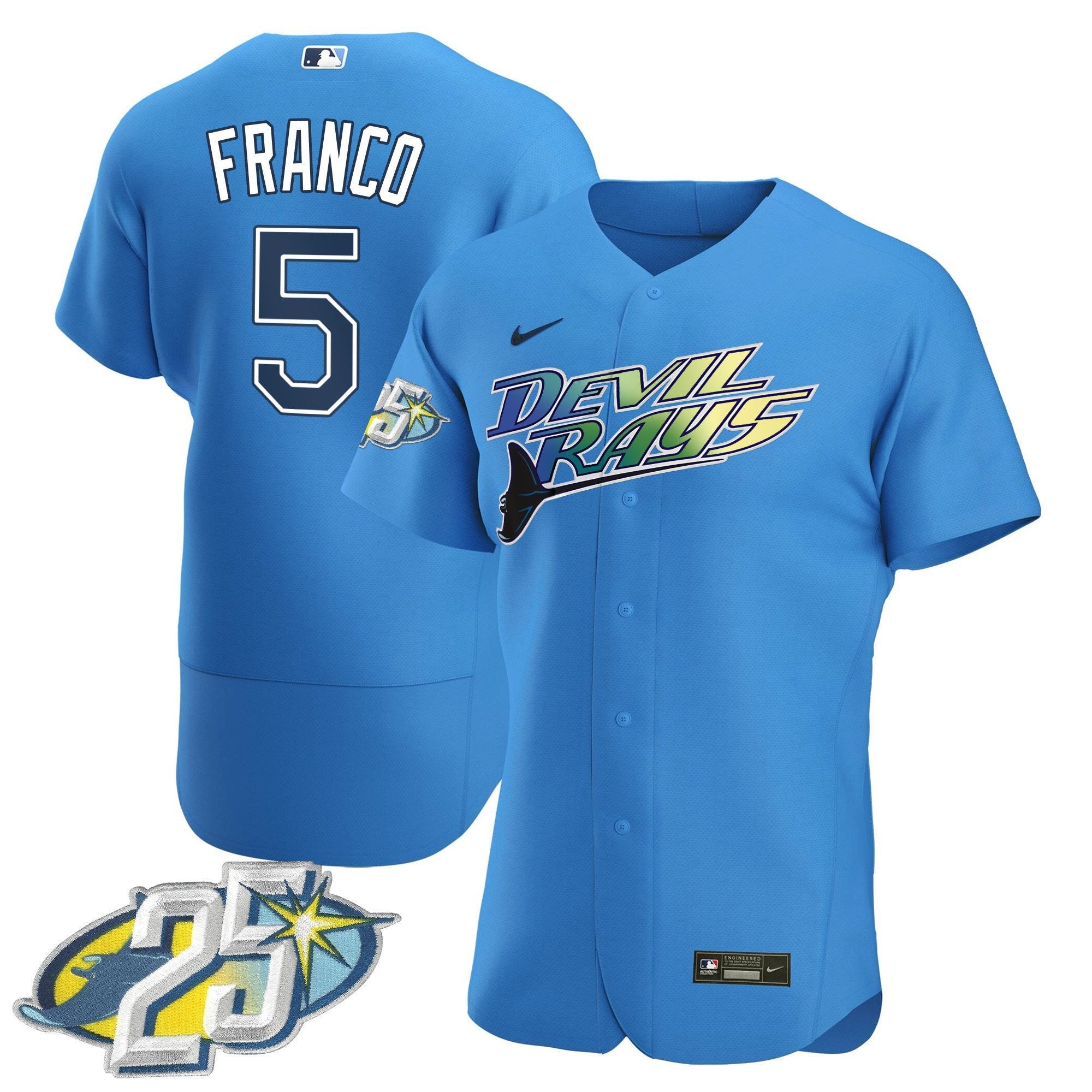 Men’s Tampa Bay 25th Anniversary Patch Flex Base Jersey