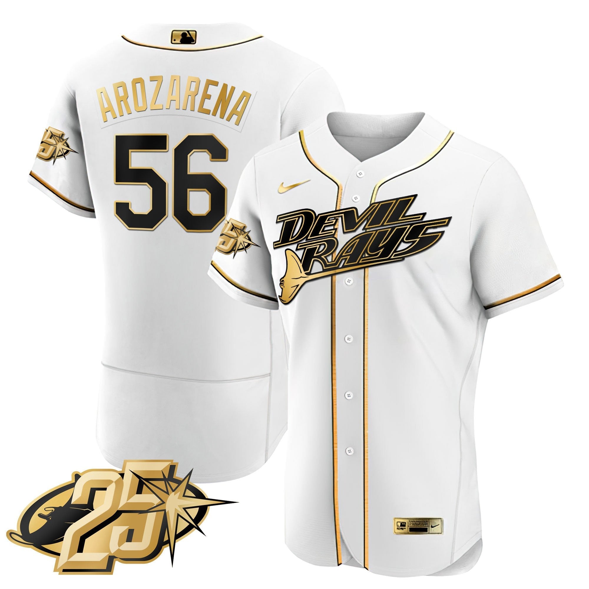 Men’s Tampa Bay 25th Anniversary Patch Flex Base Jersey