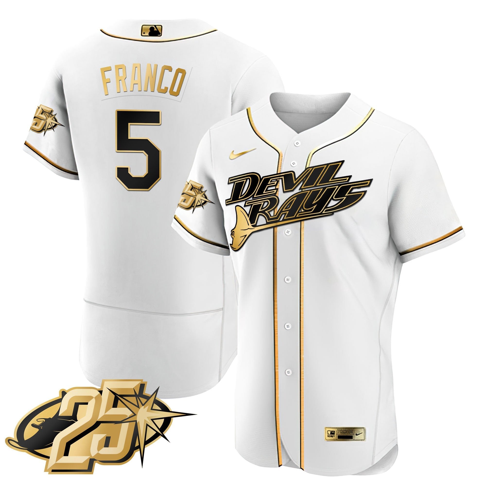 Men’s Tampa Bay 25th Anniversary Patch Flex Base Jersey