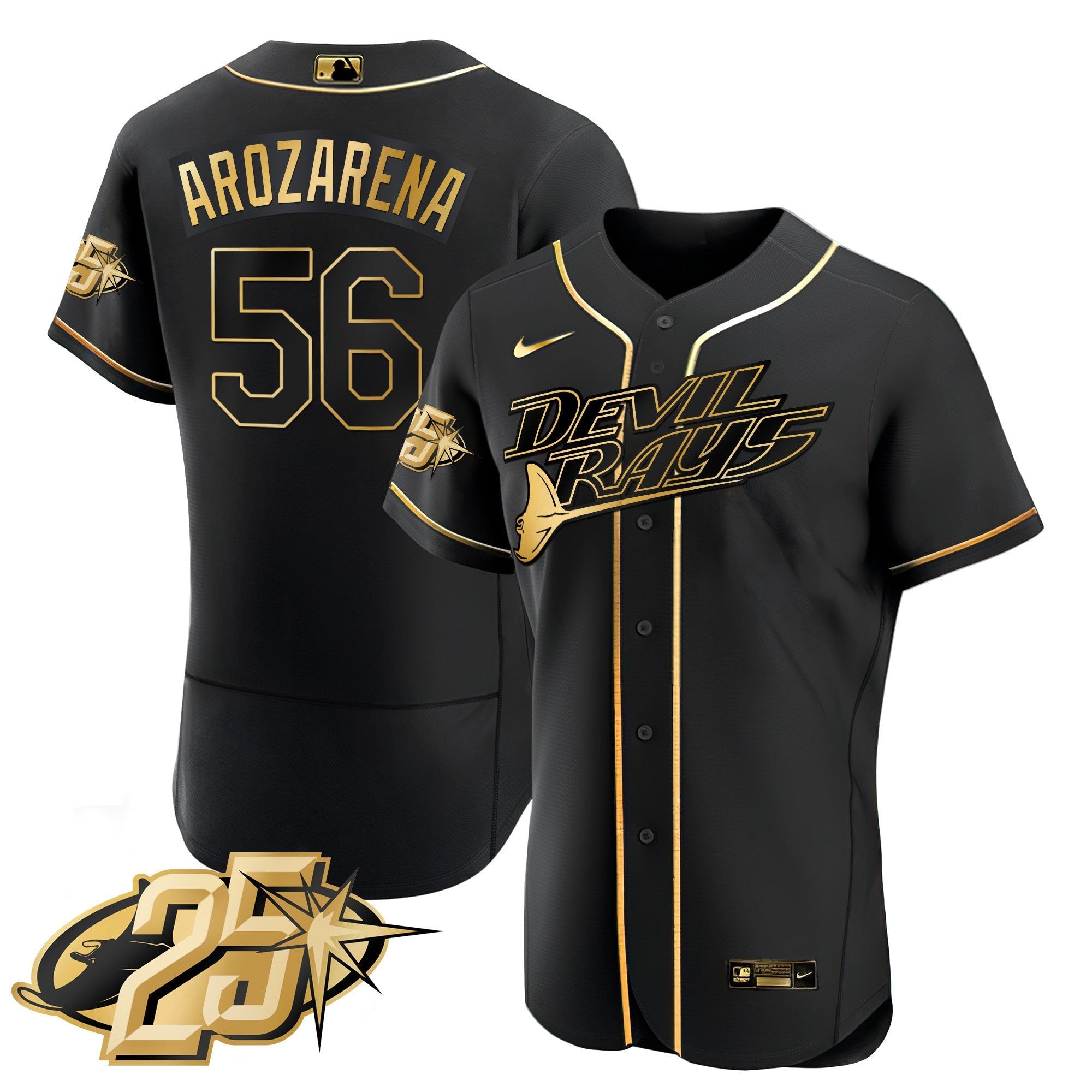 Men’s Tampa Bay 25th Anniversary Patch Flex Base Jersey