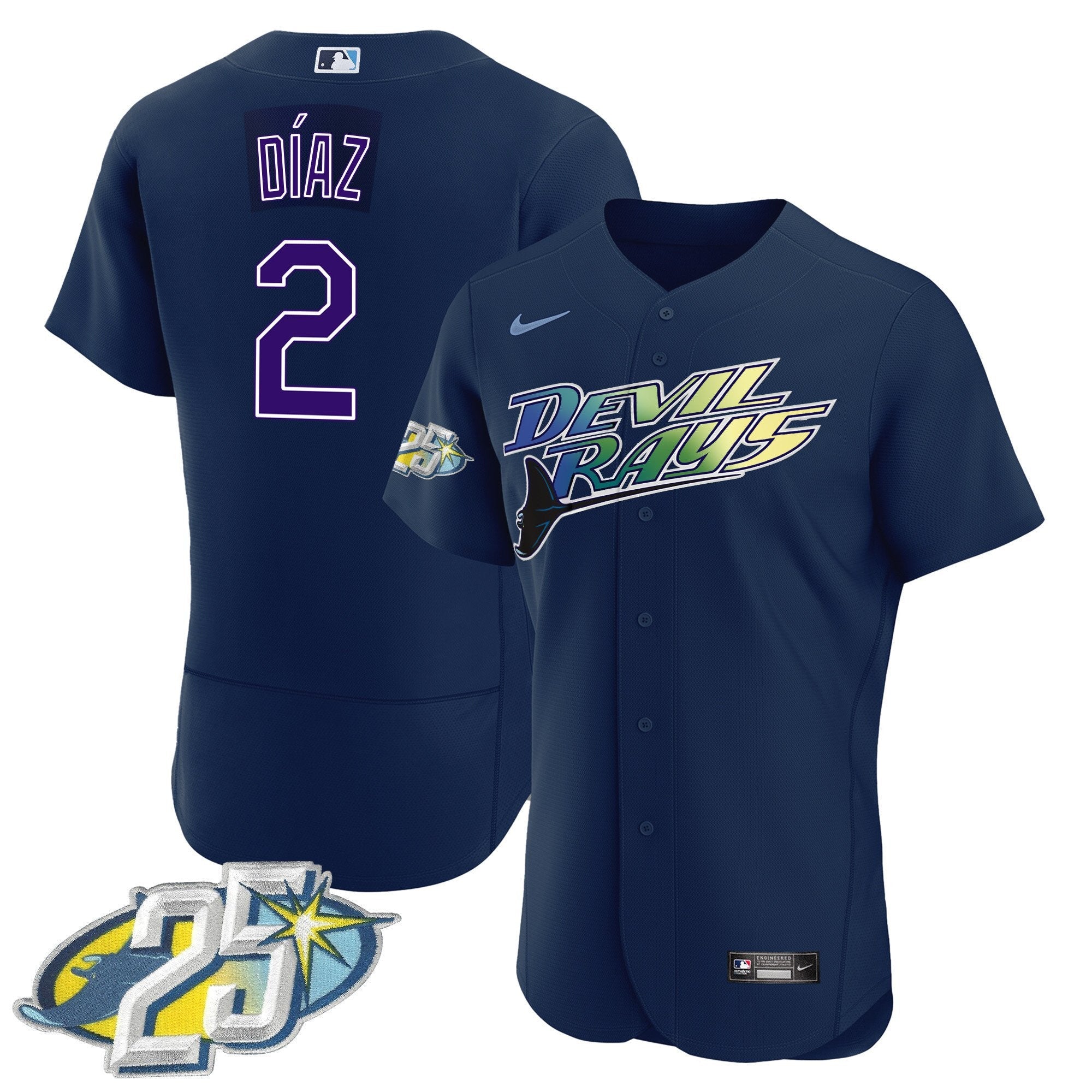 Men’s Tampa Bay 25th Anniversary Patch Flex Base Jersey
