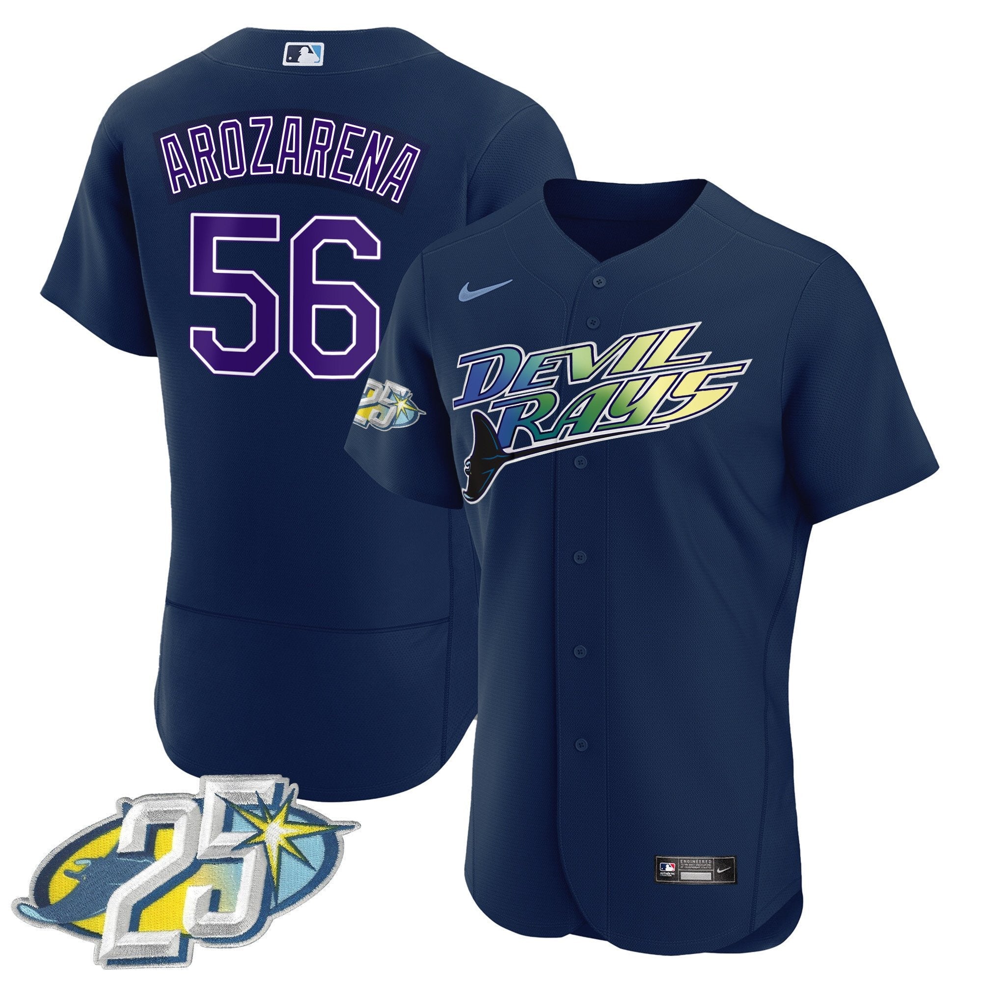 Men’s Tampa Bay 25th Anniversary Patch Flex Base Jersey