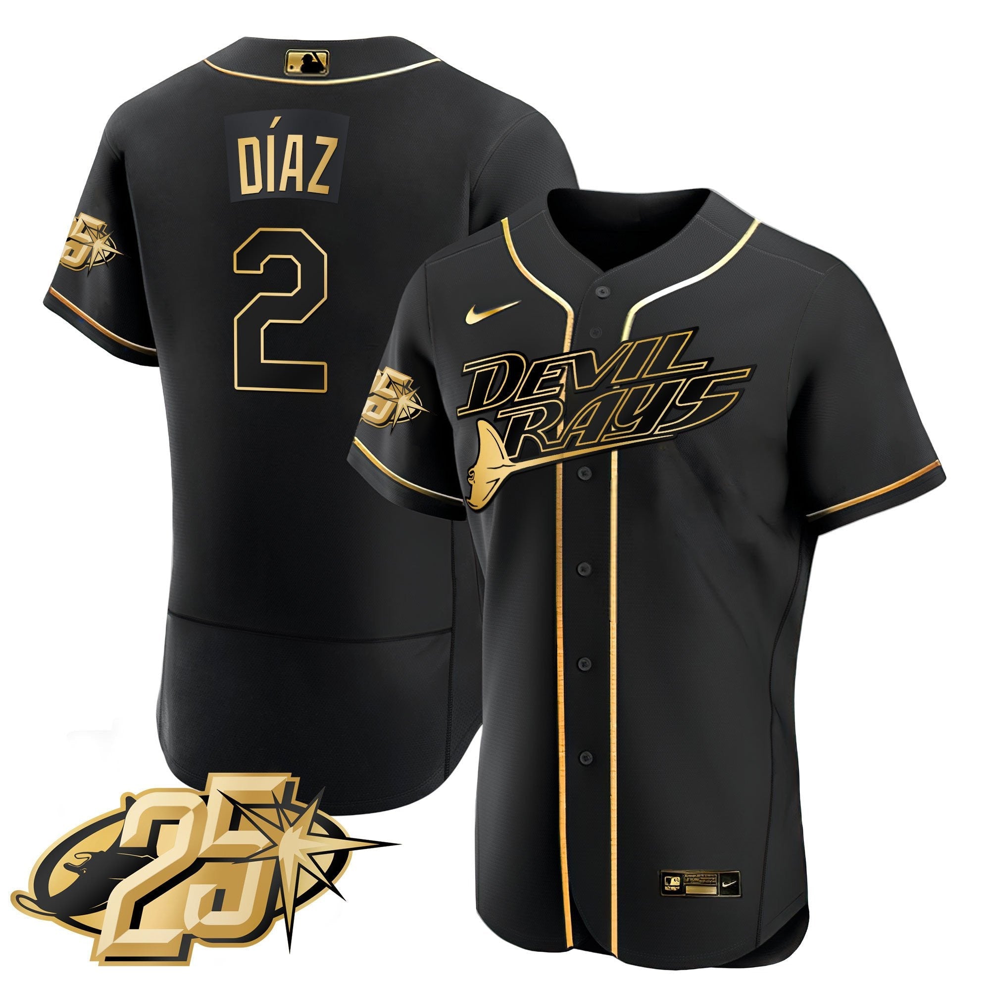 Men’s Tampa Bay 25th Anniversary Patch Flex Base Jersey