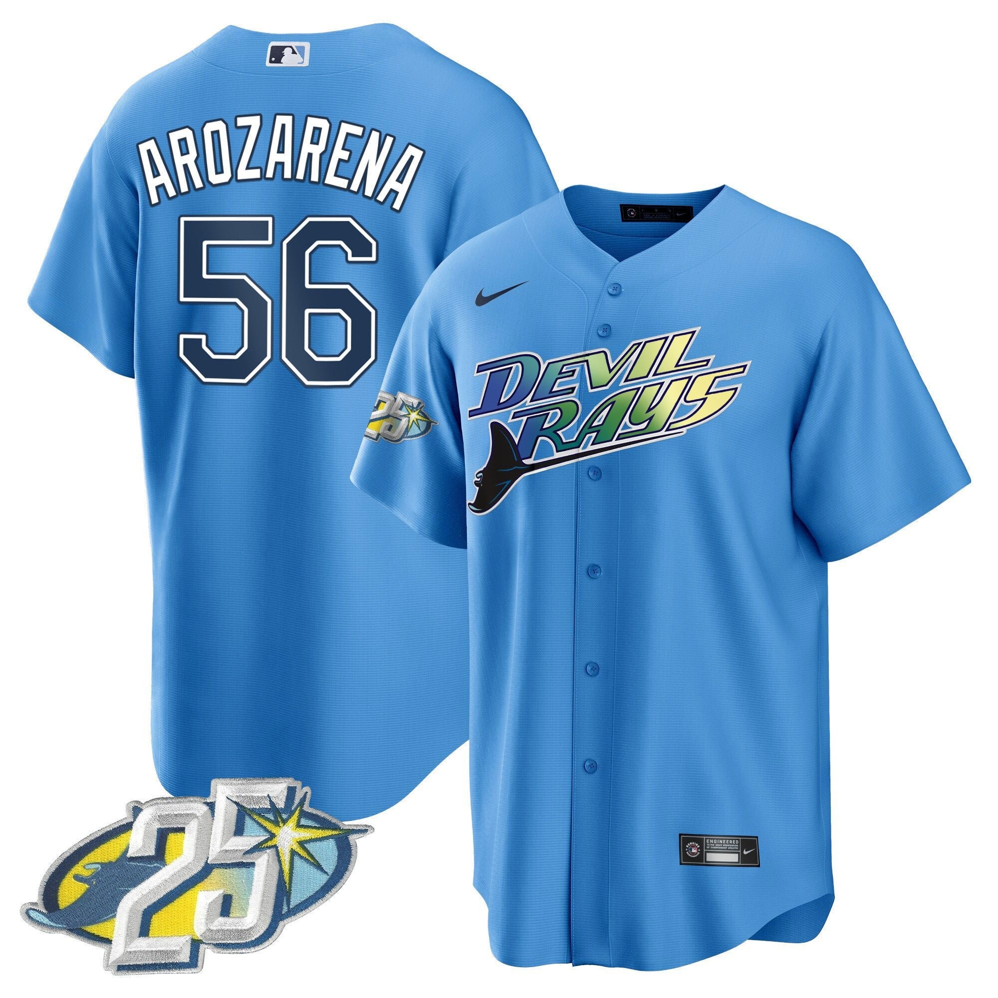 Men’s Tampa Bay 25th Anniversary Patch Cool Base Jersey