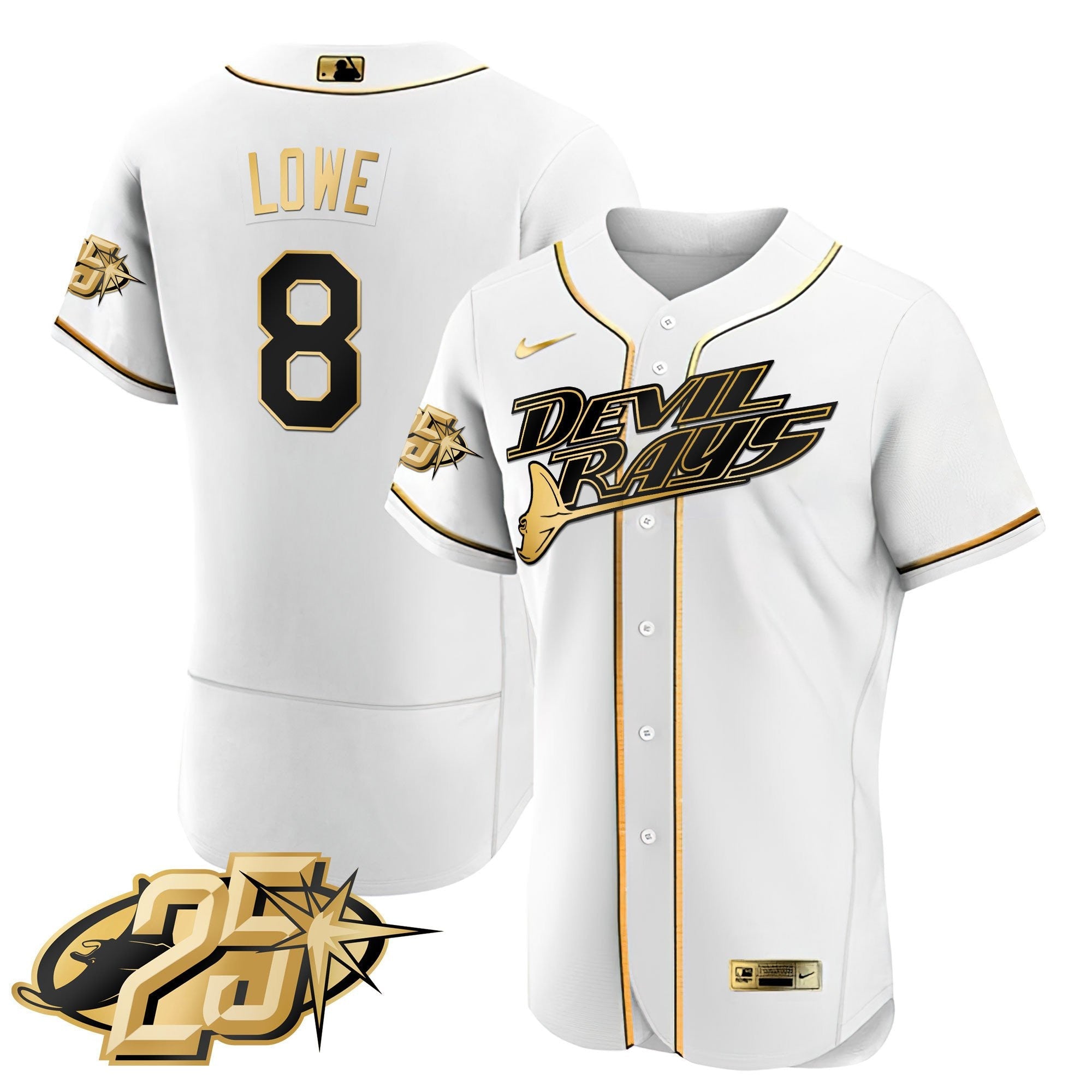 Men’s Tampa Bay 25th Anniversary Patch Flex Base Jersey