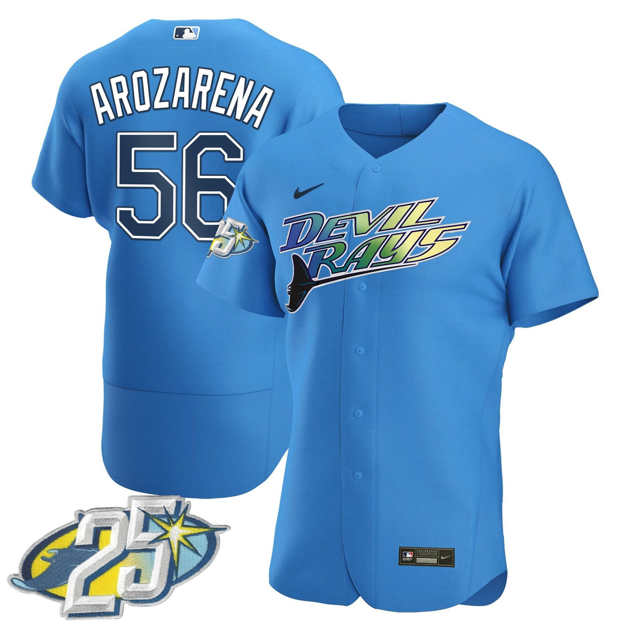 Men’s Tampa Bay 25th Anniversary Patch Flex Base Jersey