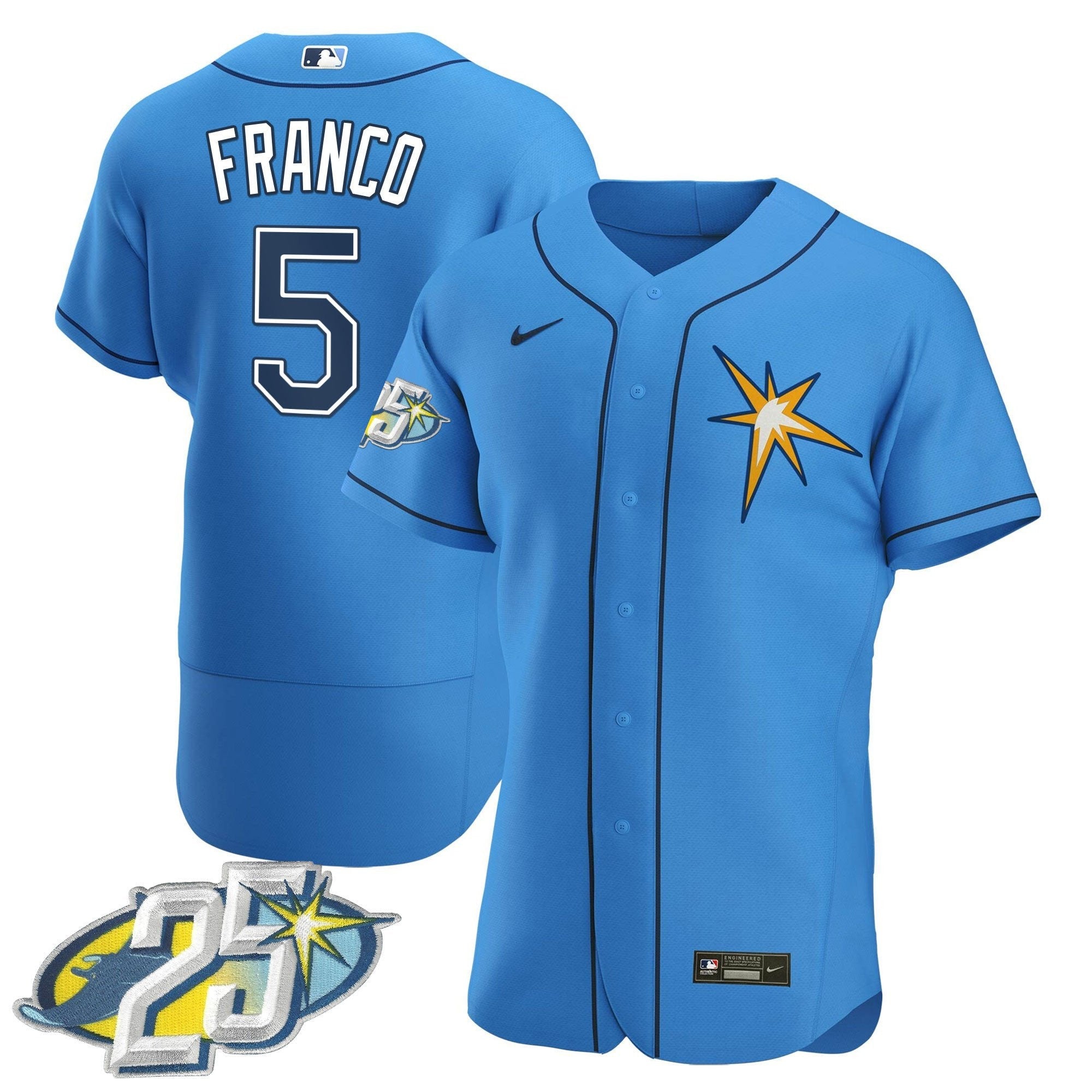 Men’s Tampa Bay 25th Anniversary Patch Flex Base Jersey