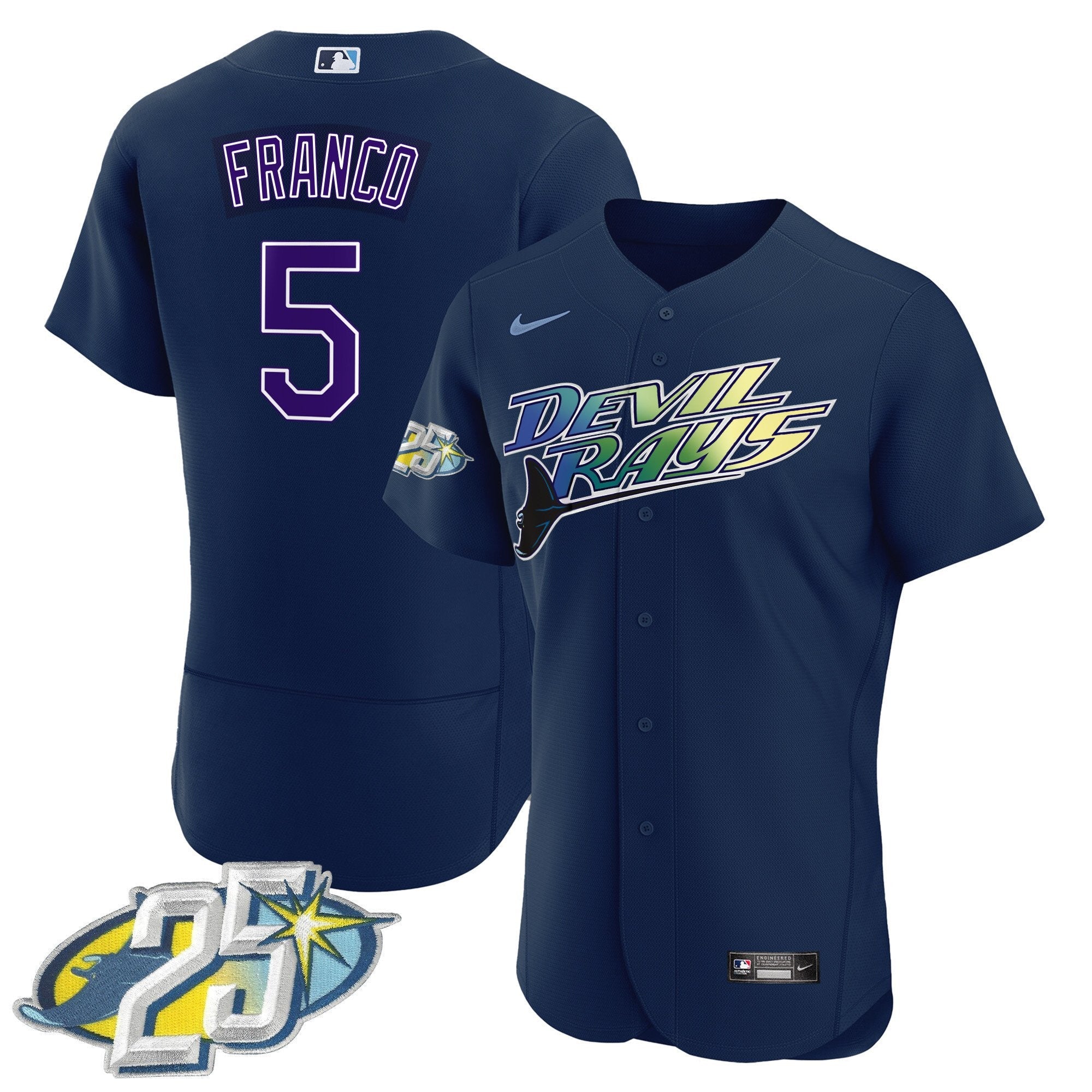 Men’s Tampa Bay 25th Anniversary Patch Flex Base Jersey