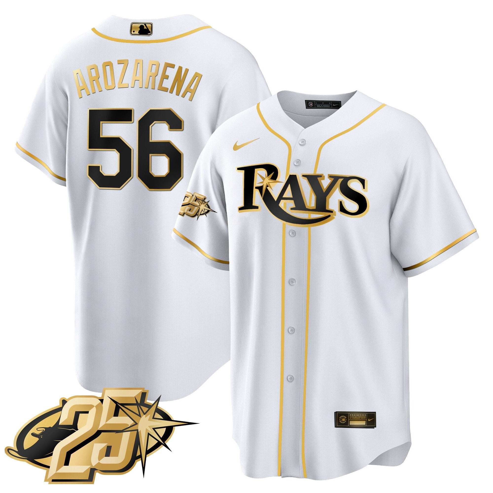 Men’s Tampa Bay 25th Anniversary Patch Cool Base V2 Jersey