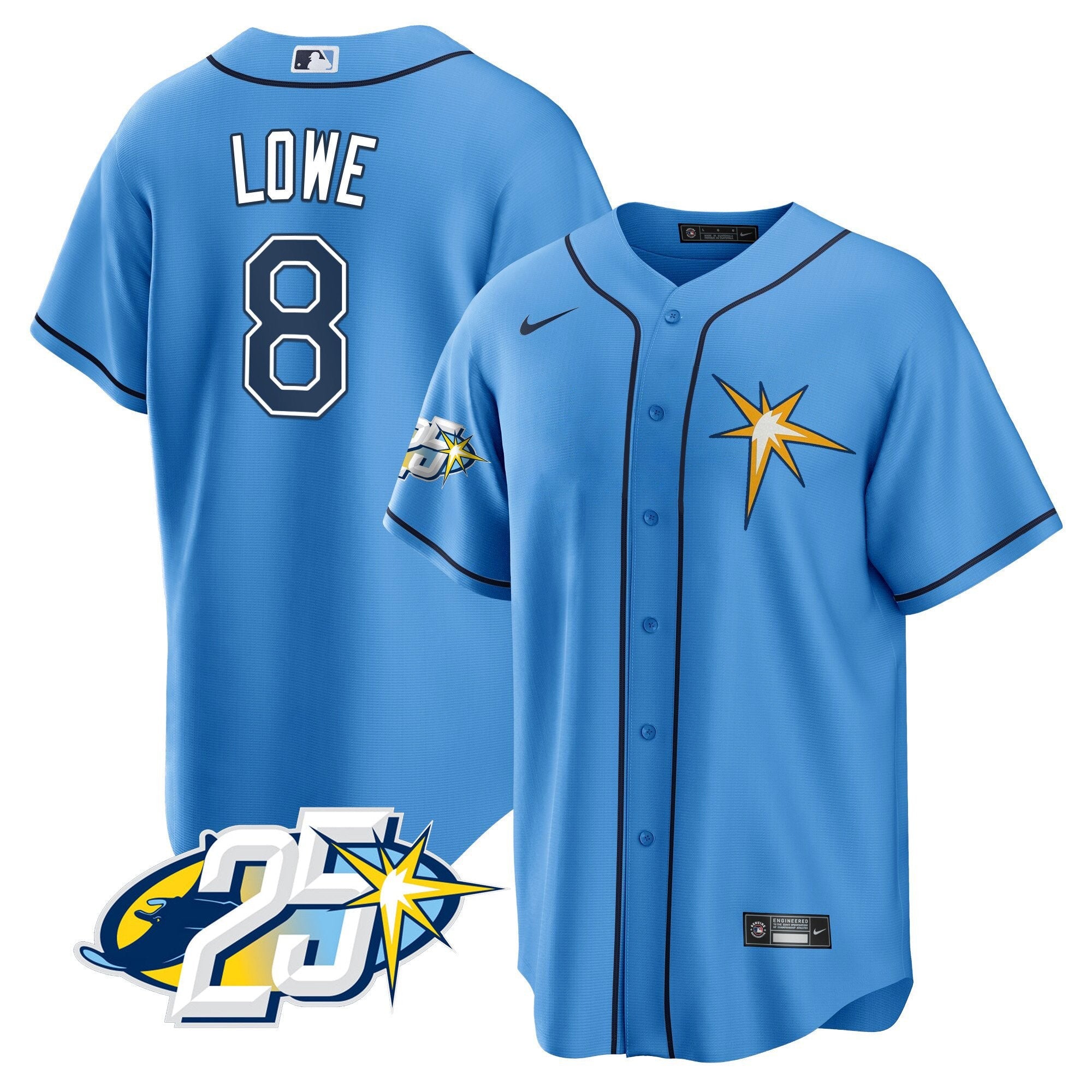 Men’s Tampa Bay 25th Anniversary Patch Cool Base V2 Jersey