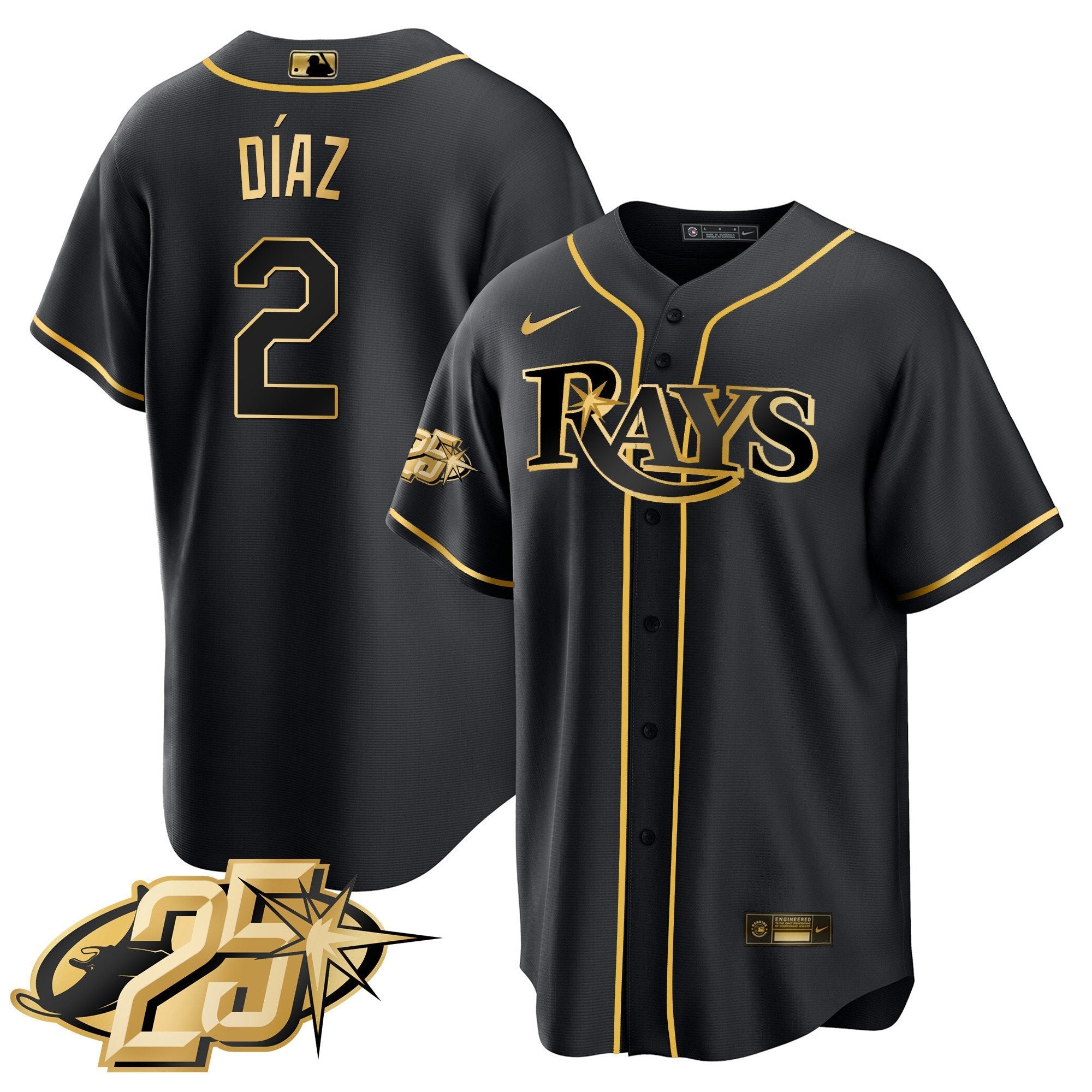 Men’s Tampa Bay 25th Anniversary Patch Cool Base V2 Jersey