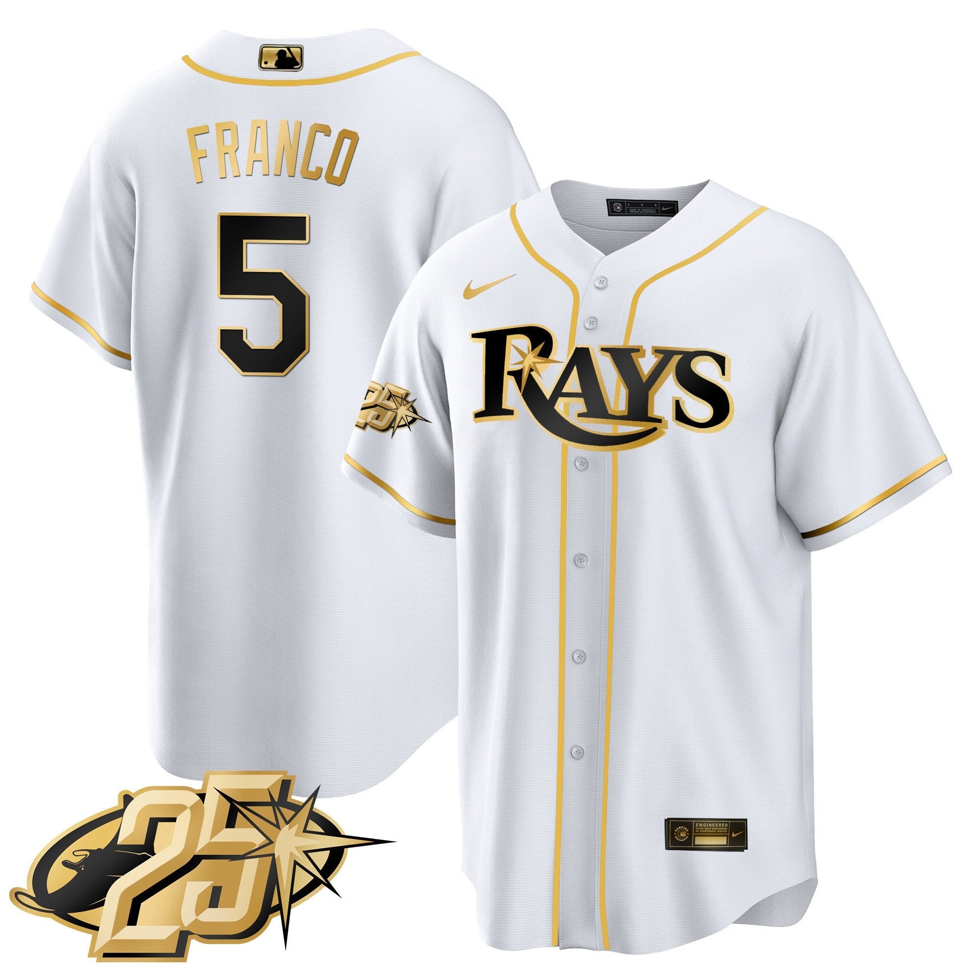 Men’s Tampa Bay 25th Anniversary Patch Cool Base V2 Jersey