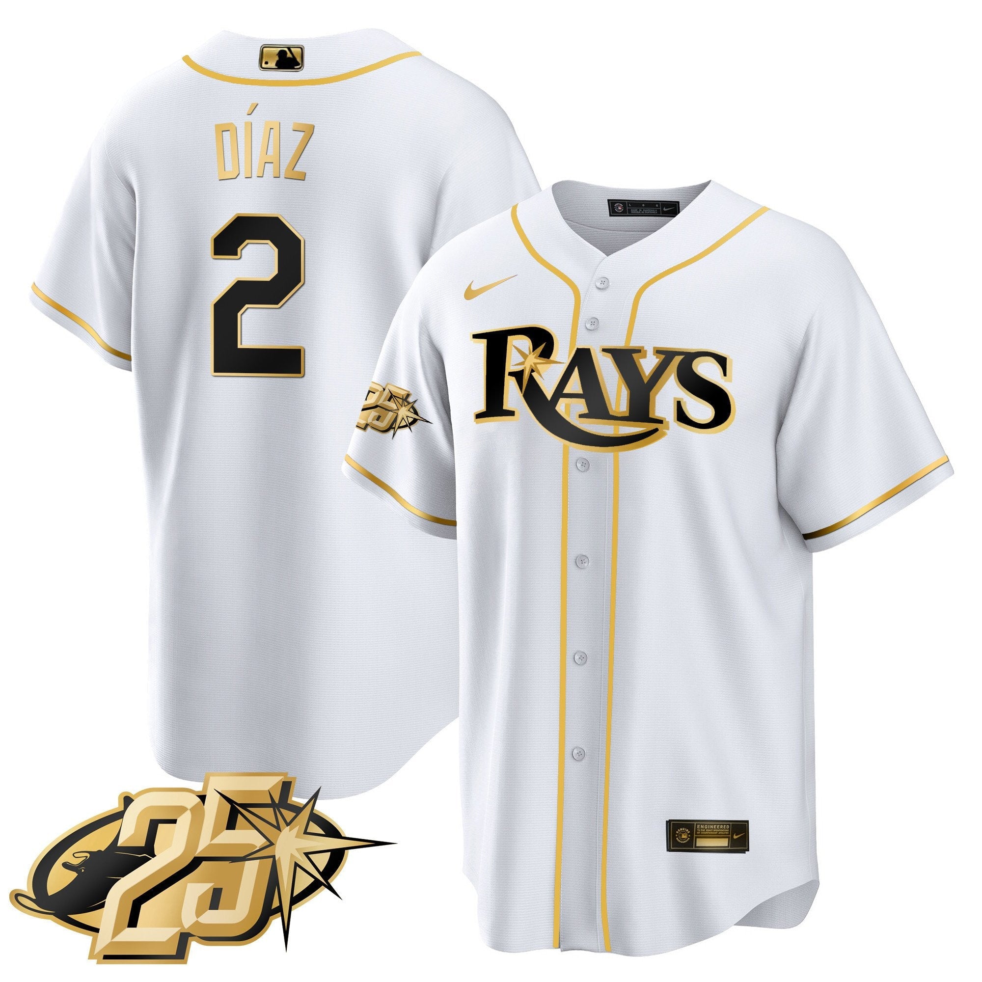 Men’s Tampa Bay 25th Anniversary Patch Cool Base V2 Jersey