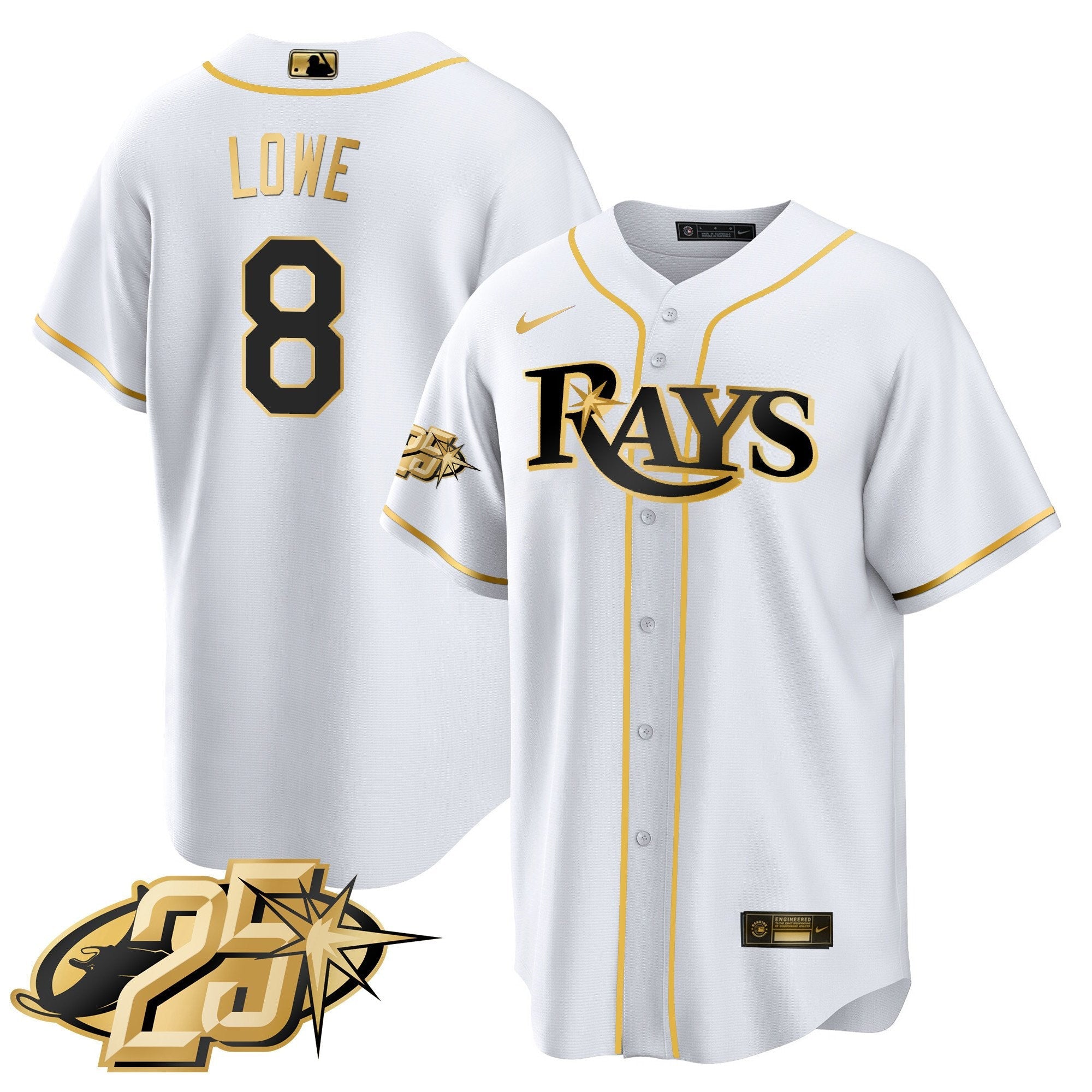 Men’s Tampa Bay 25th Anniversary Patch Cool Base V2 Jersey