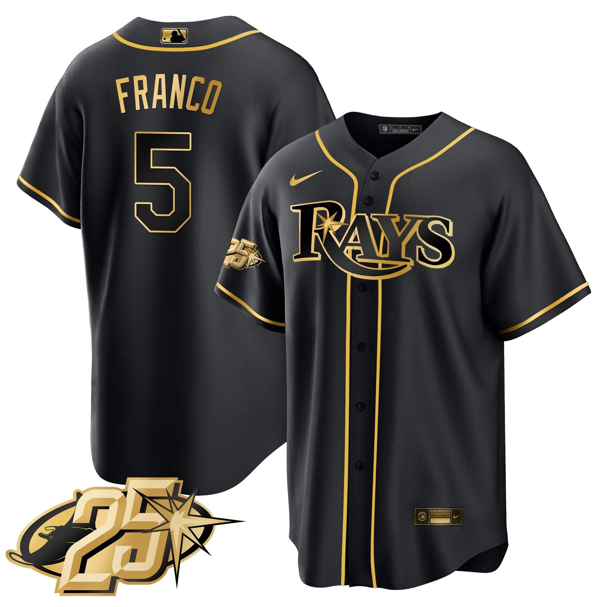 Men’s Tampa Bay 25th Anniversary Patch Cool Base V2 Jersey
