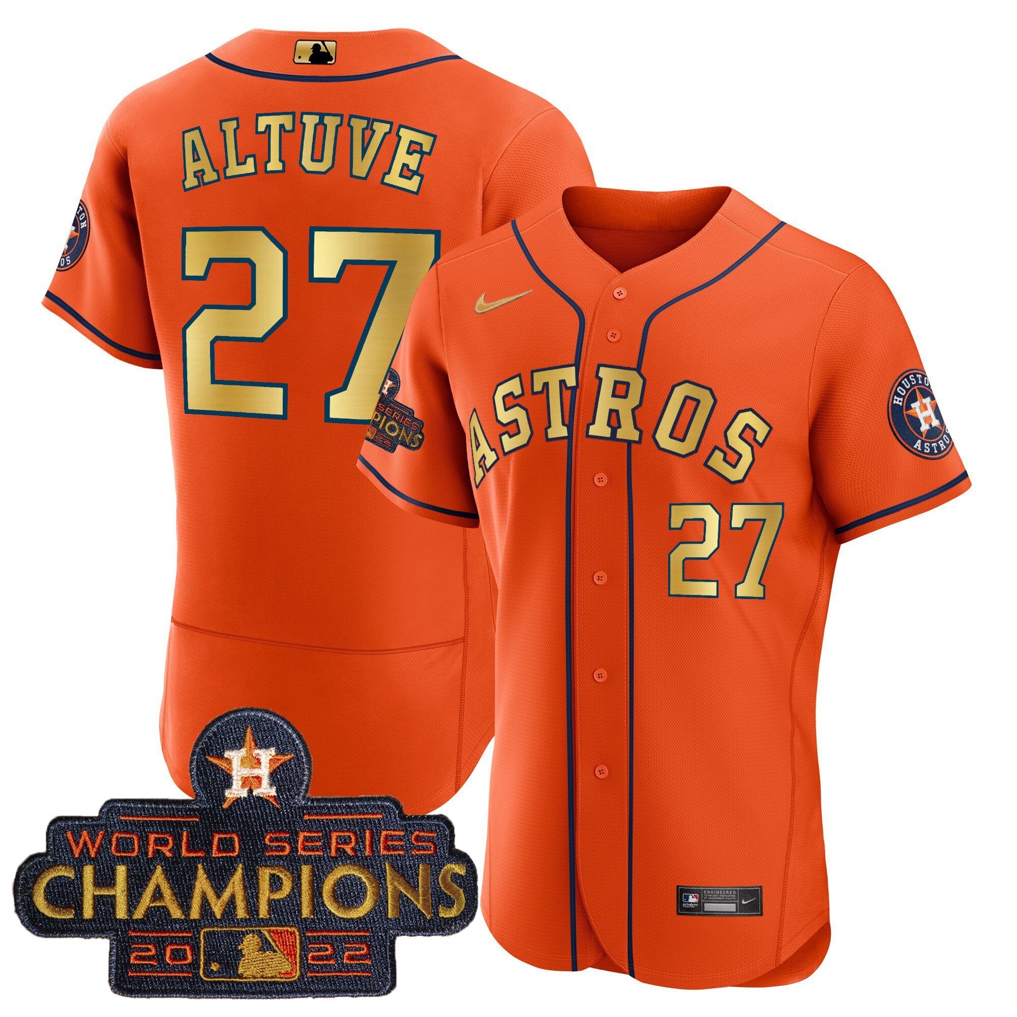 Men’s 2023 Champions Orange Gold Jersey