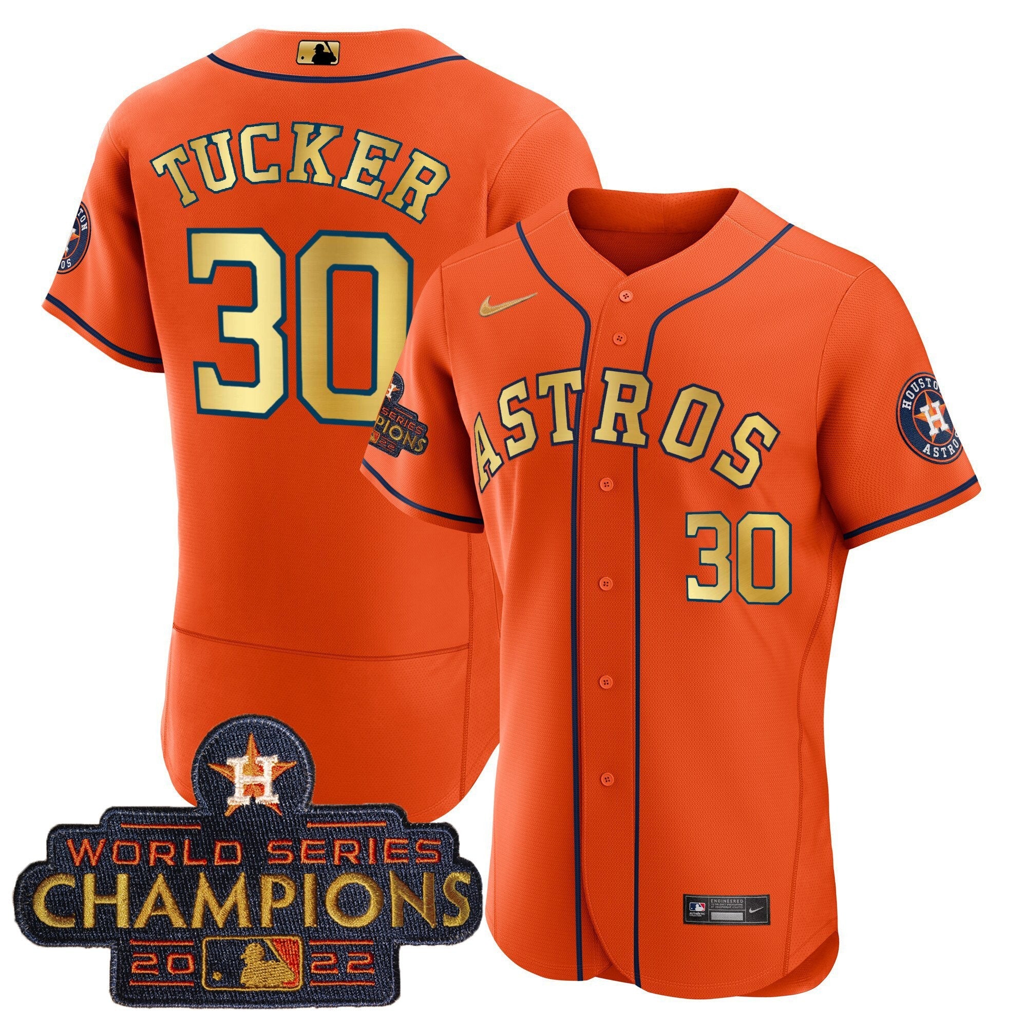 Men’s 2023 Champions Orange Gold Jersey