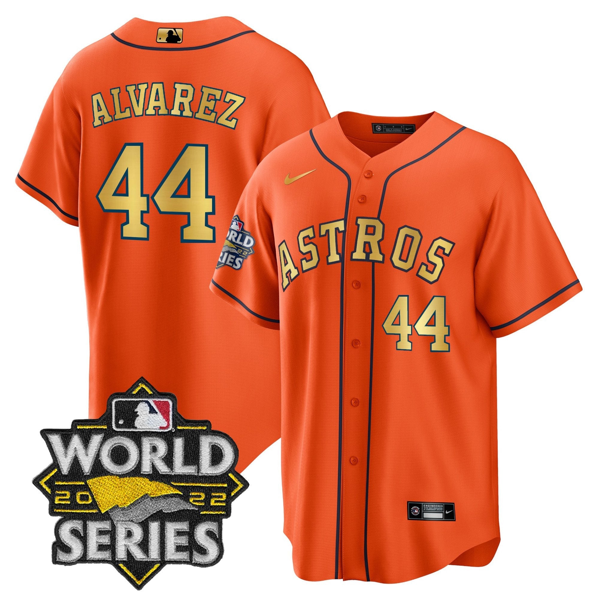 2023 World Series Orange Gold Jersey