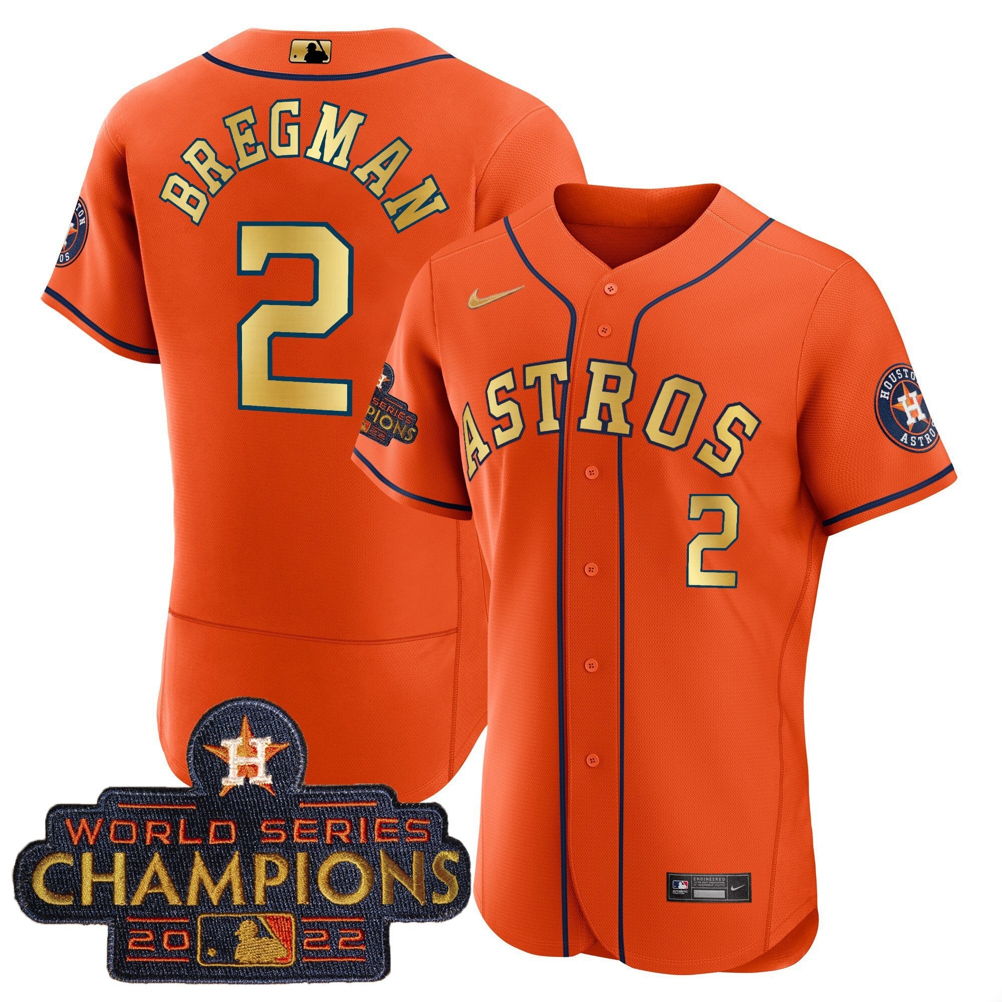 Men’s 2023 Champions Orange Gold Jersey
