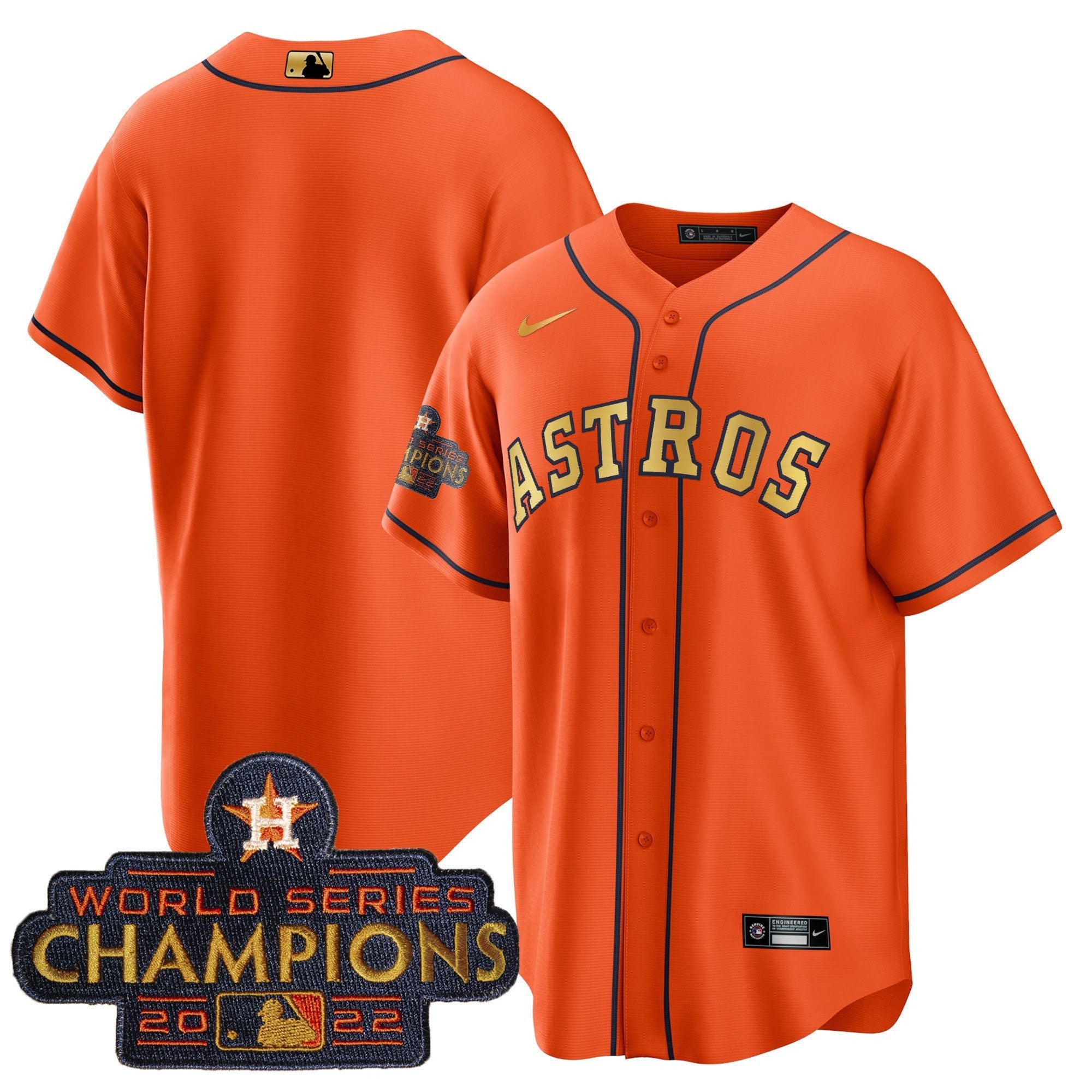 Men’s 2023 Champions Orange Gold Jersey