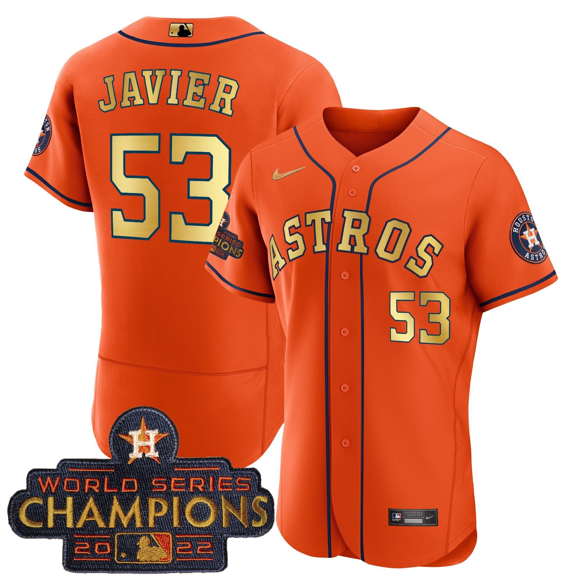 Men’s 2023 Champions Orange Gold Jersey