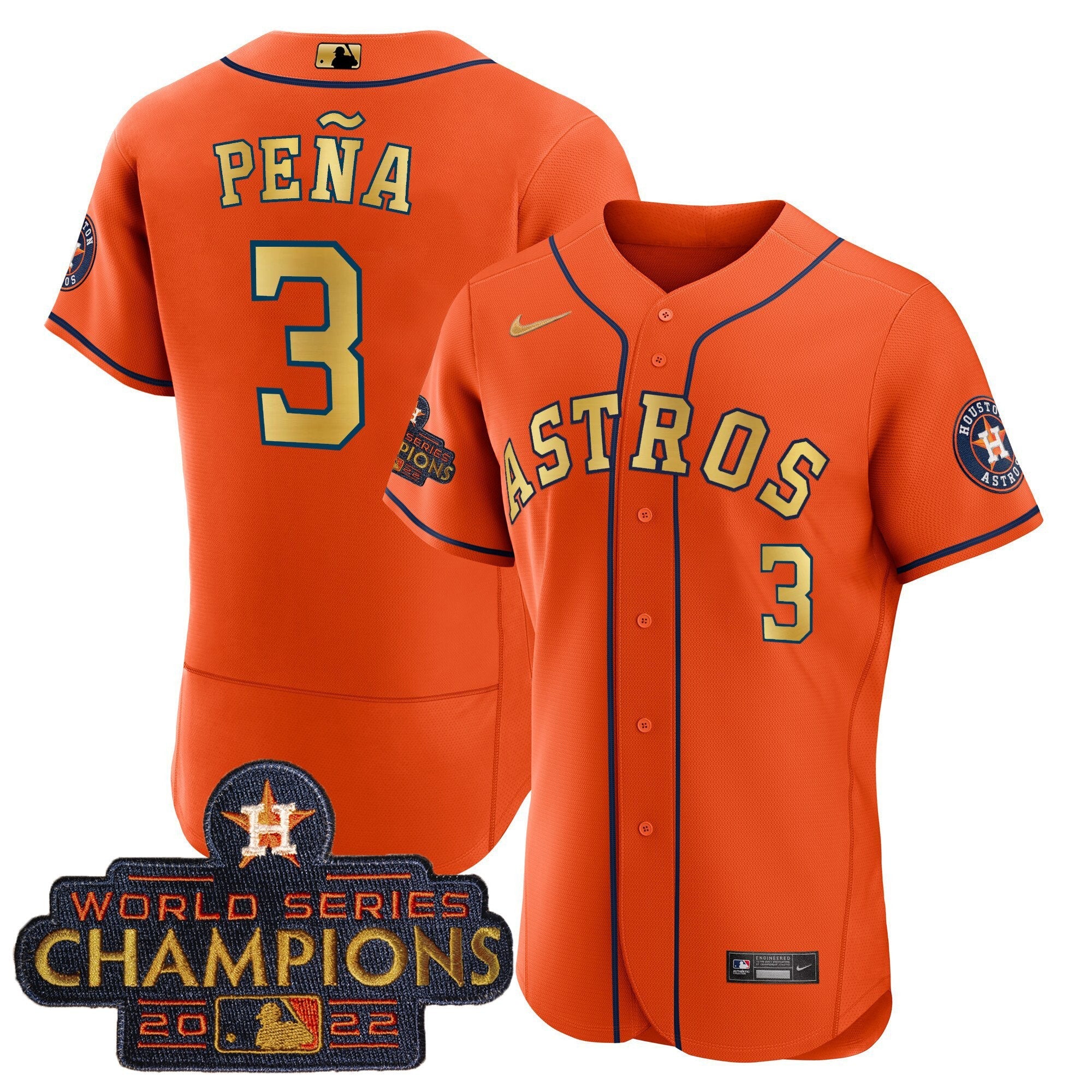 Men’s 2023 Champions Orange Gold Jersey