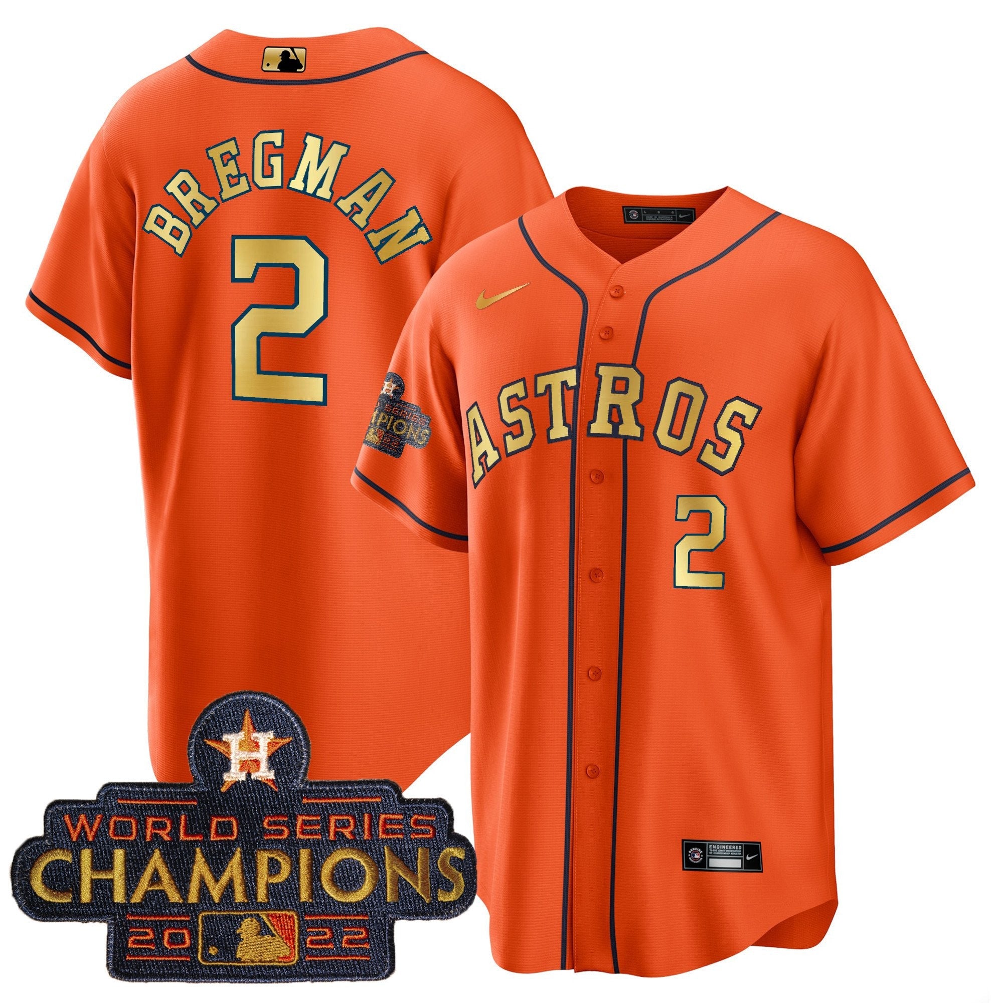 Men’s 2023 Champions Orange Gold Jersey