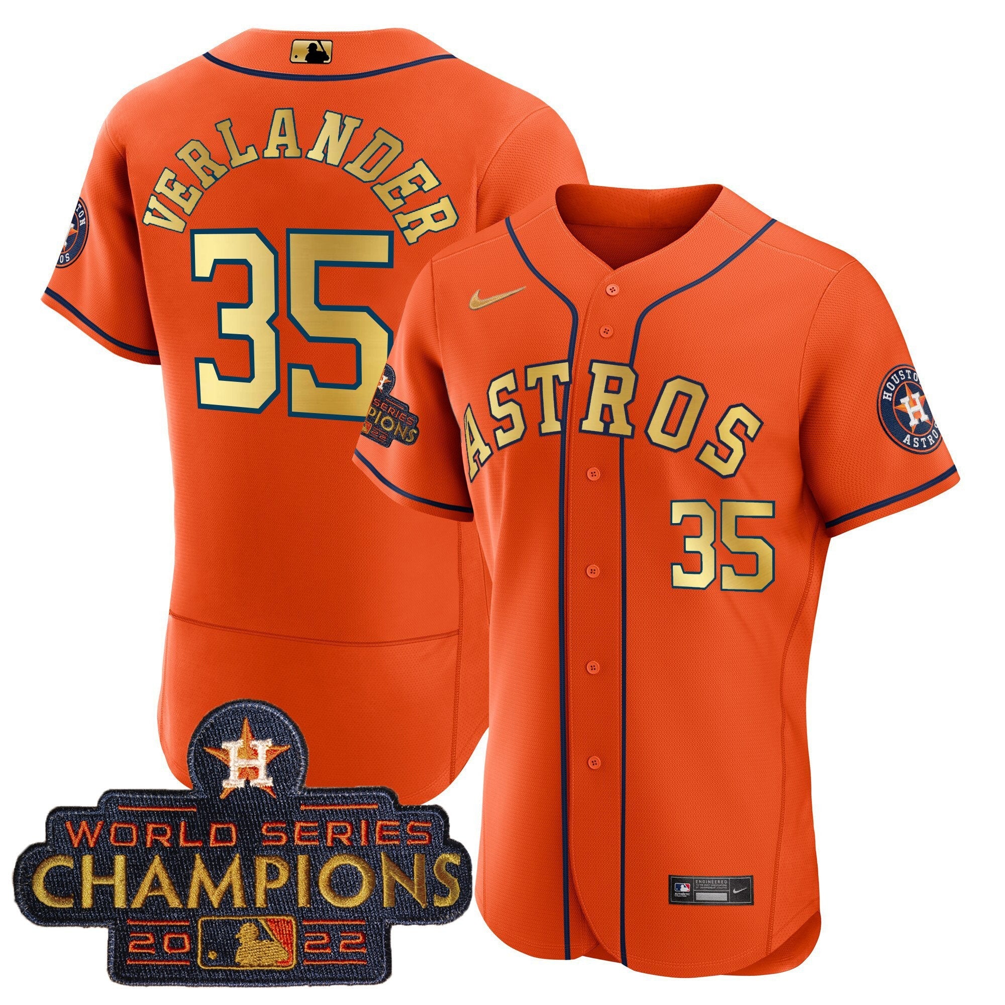 Men’s 2023 Champions Orange Gold Jersey
