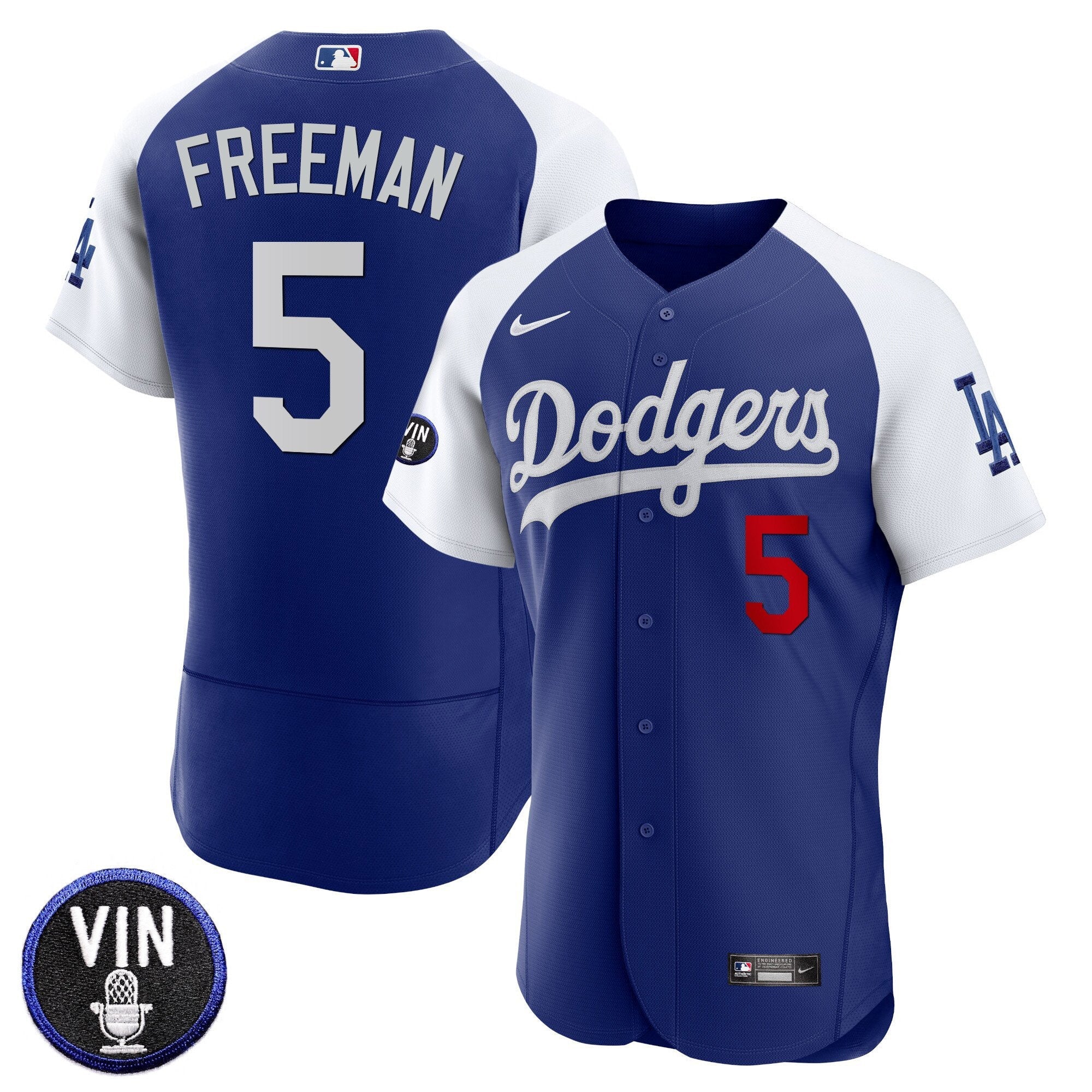 Men’s Vin Scully Patch Flex Base Jersey