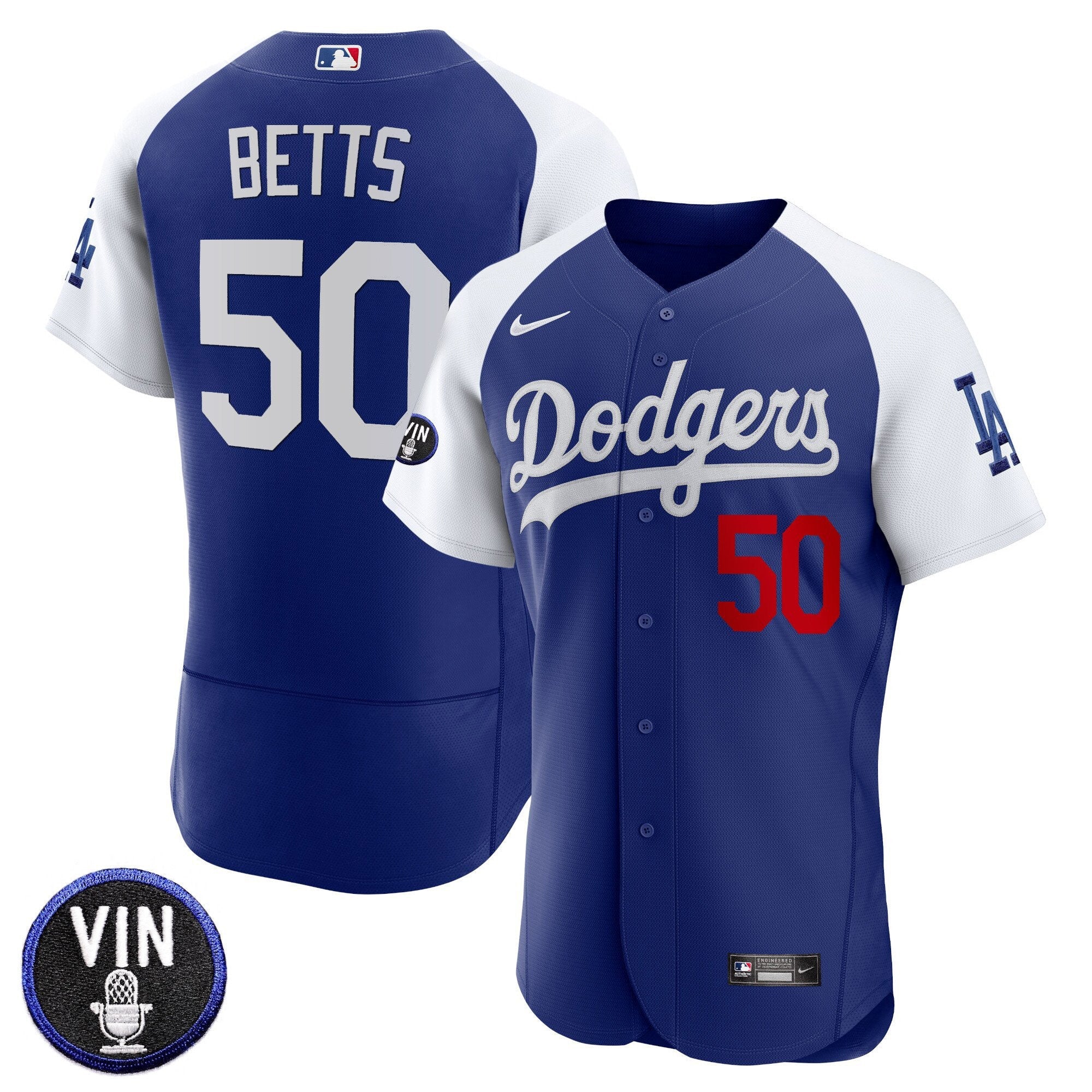 Men’s Vin Scully Patch Flex Base Jersey