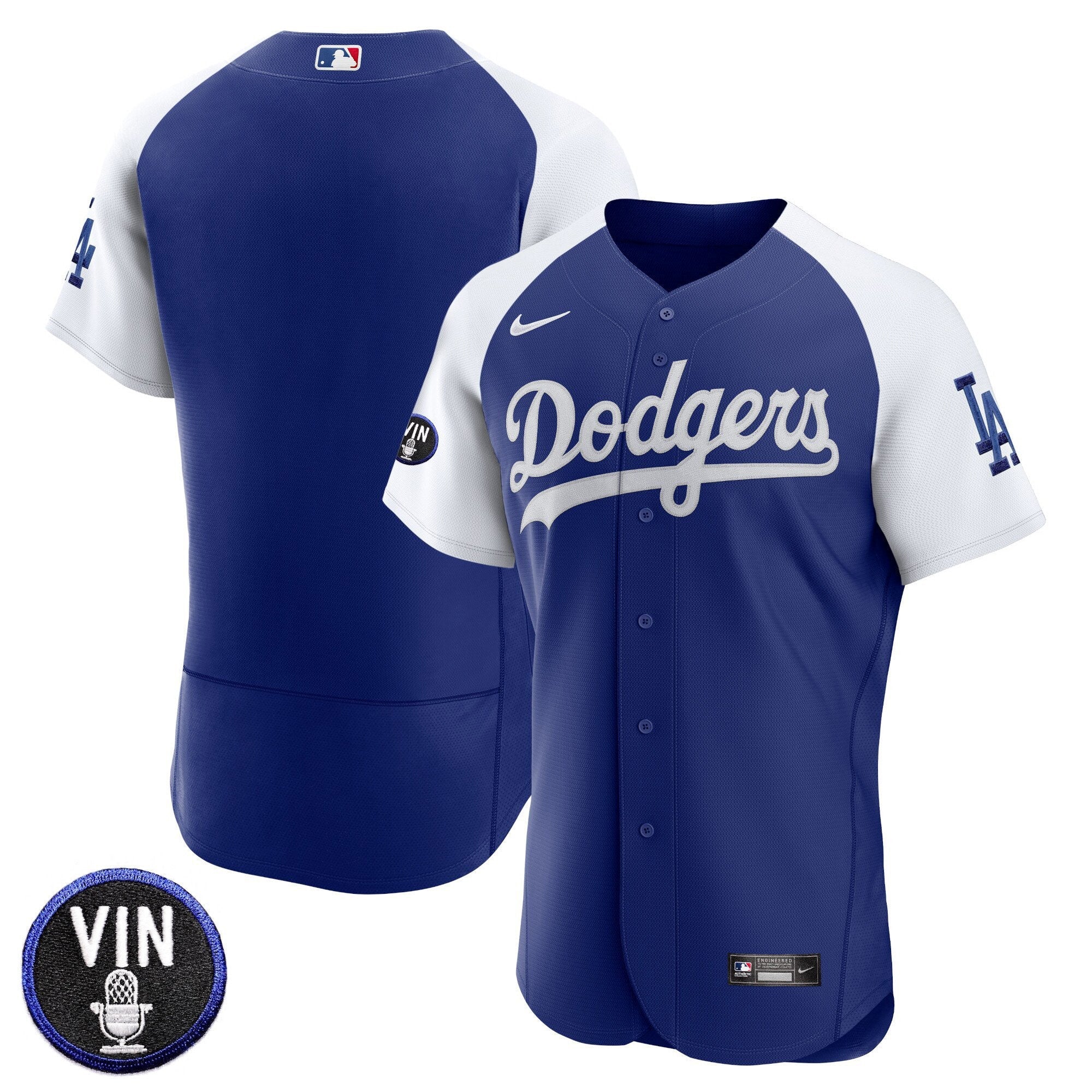 Men’s Vin Scully Patch Flex Base Jersey