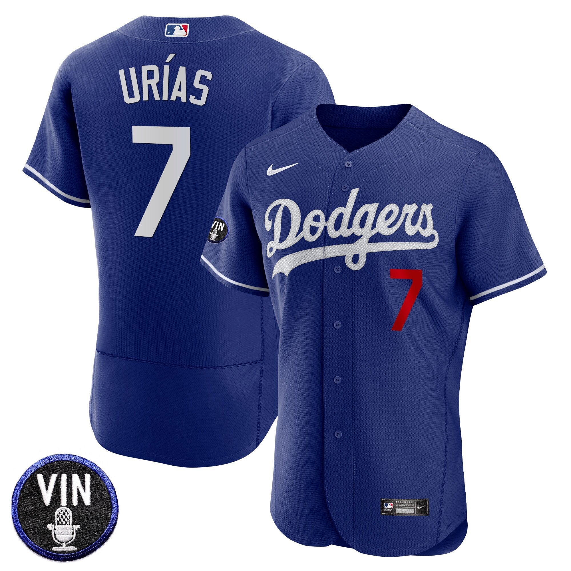 Men’s Vin Scully Patch Flex Base Jersey