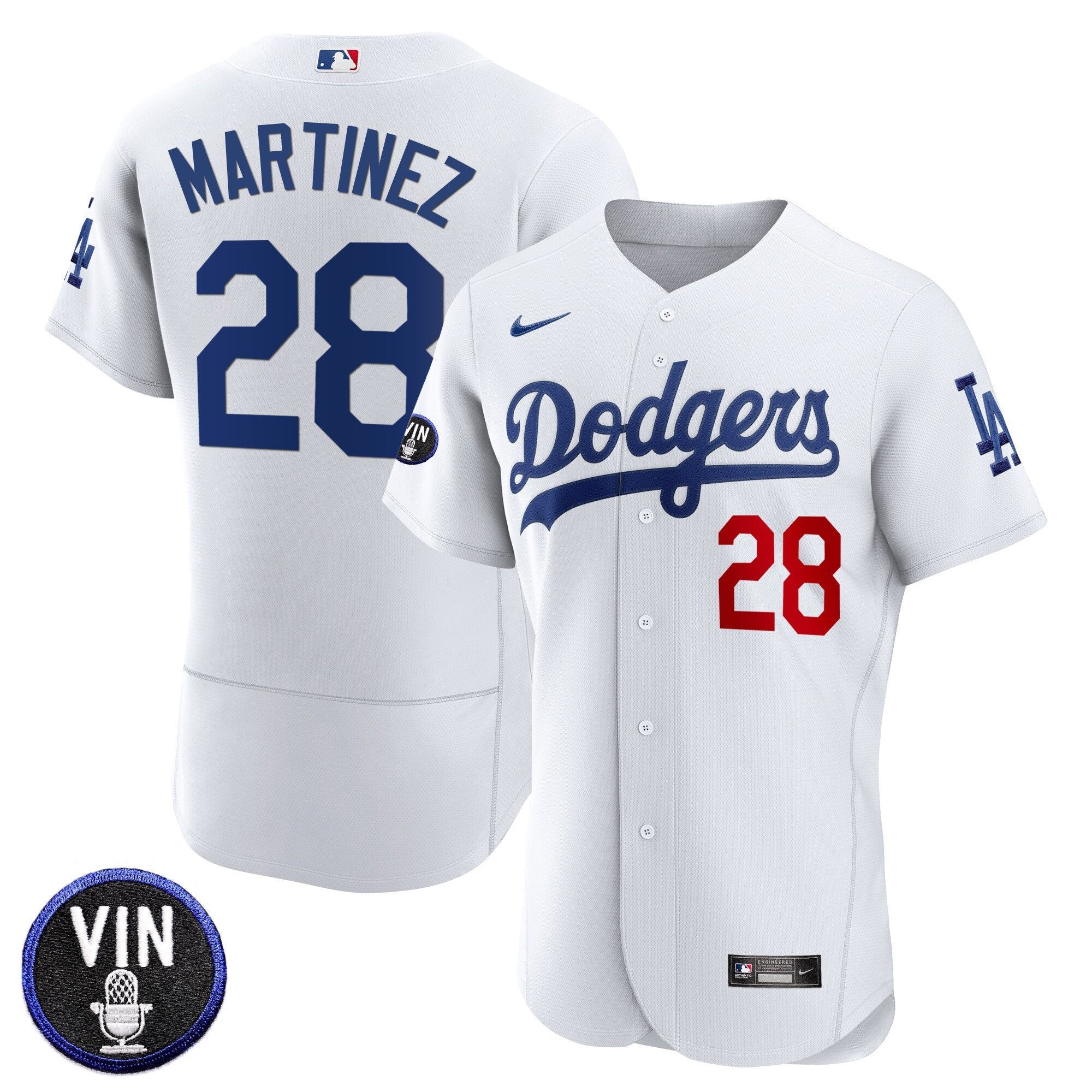 Men’s Vin Scully Patch Flex Base Jersey
