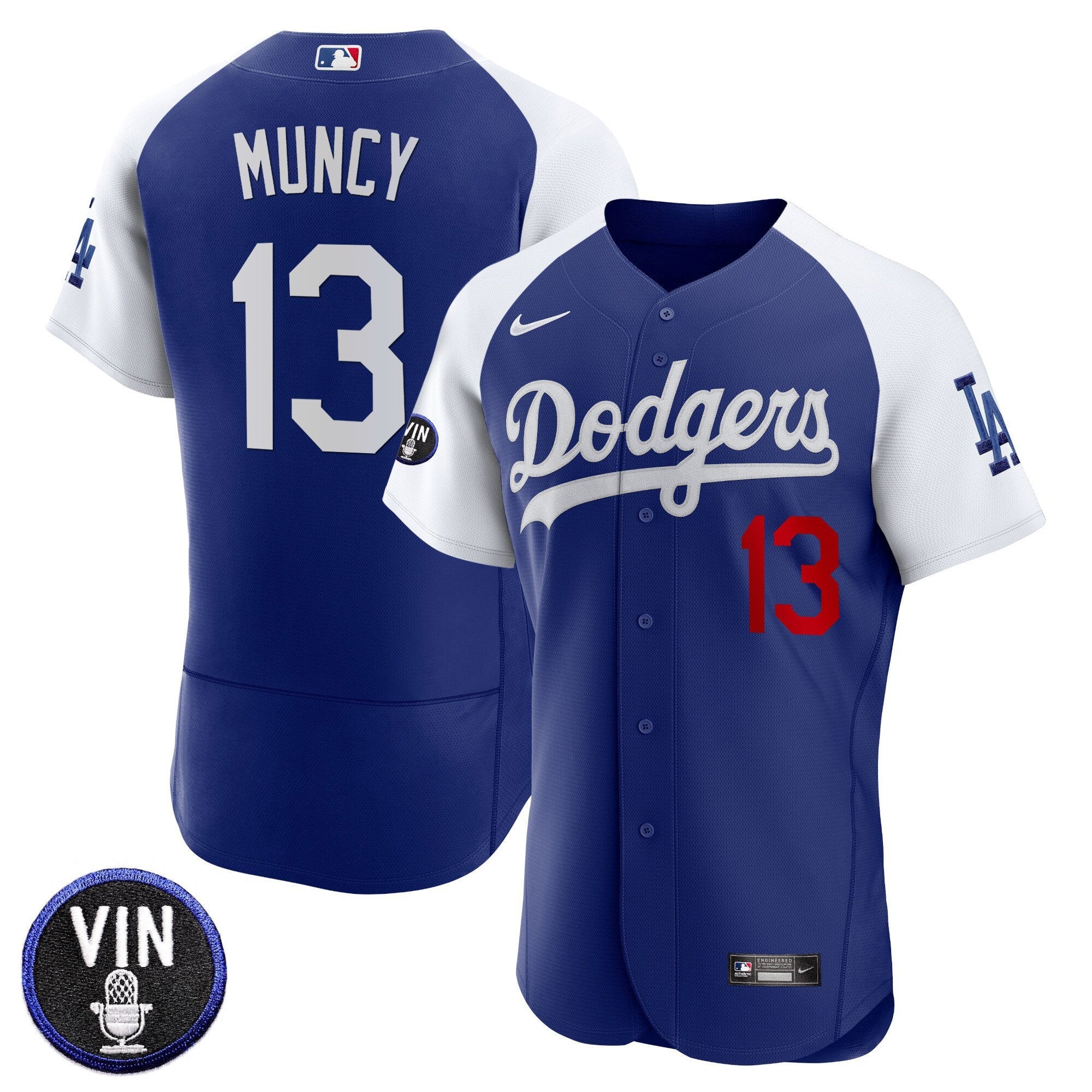 Men’s Vin Scully Patch Flex Base Jersey