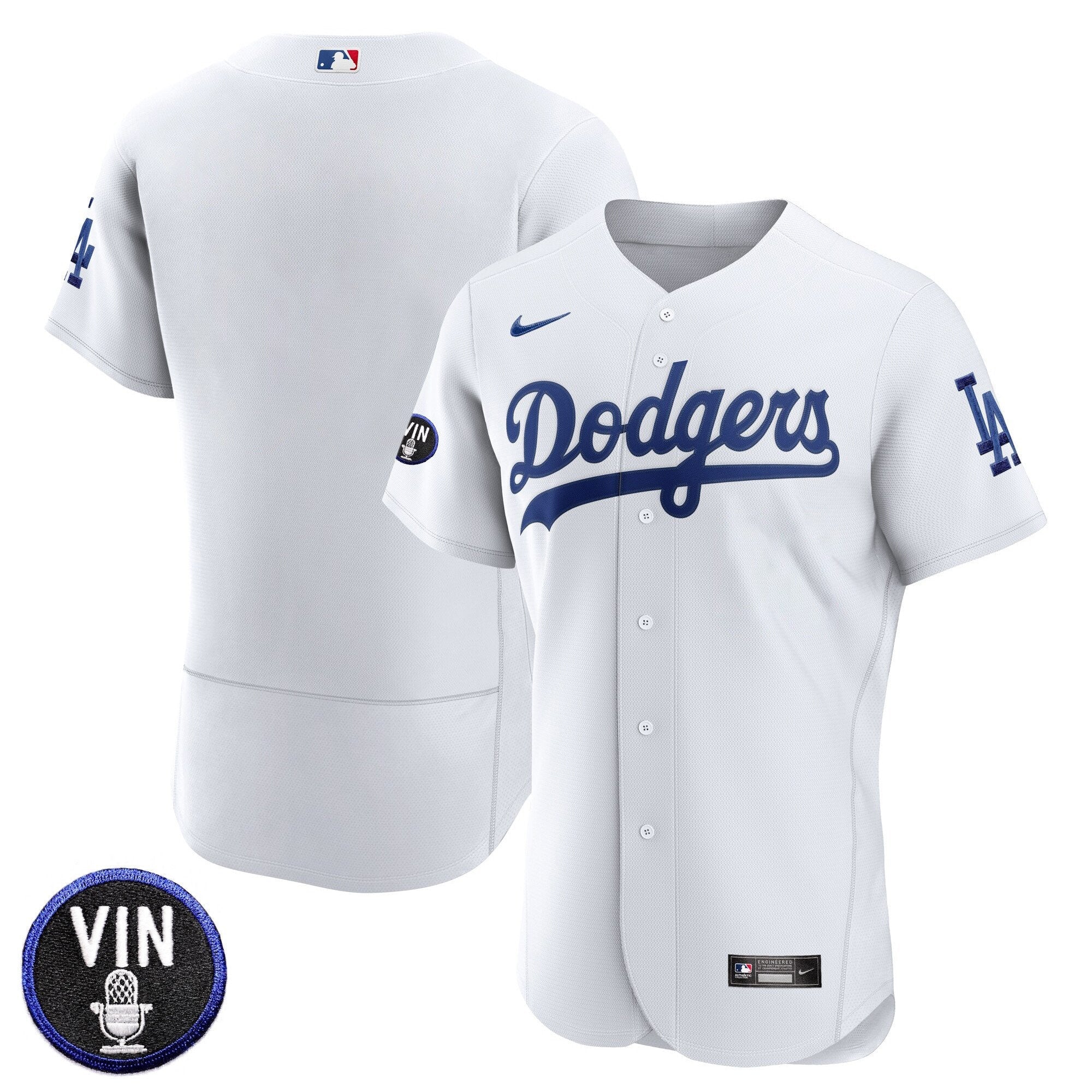 Men’s Vin Scully Patch Flex Base Jersey